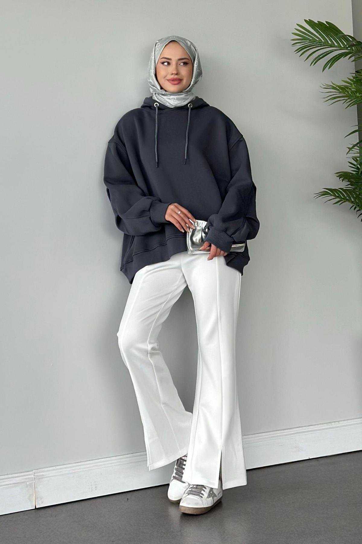 Bohem Kapişonlu Sweat Antrasit, Fiyatları 