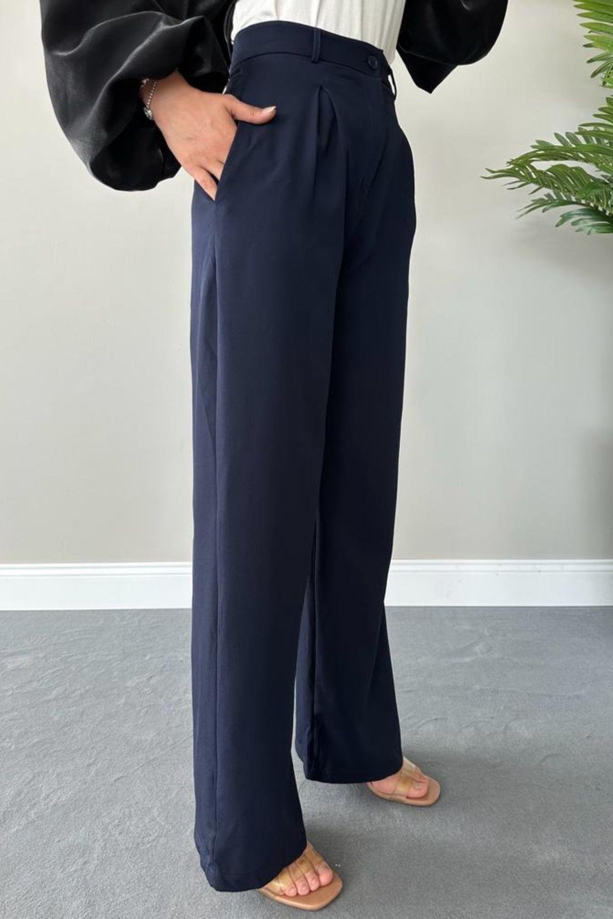 Bol Pantolon Lacivert, Fiyatları 