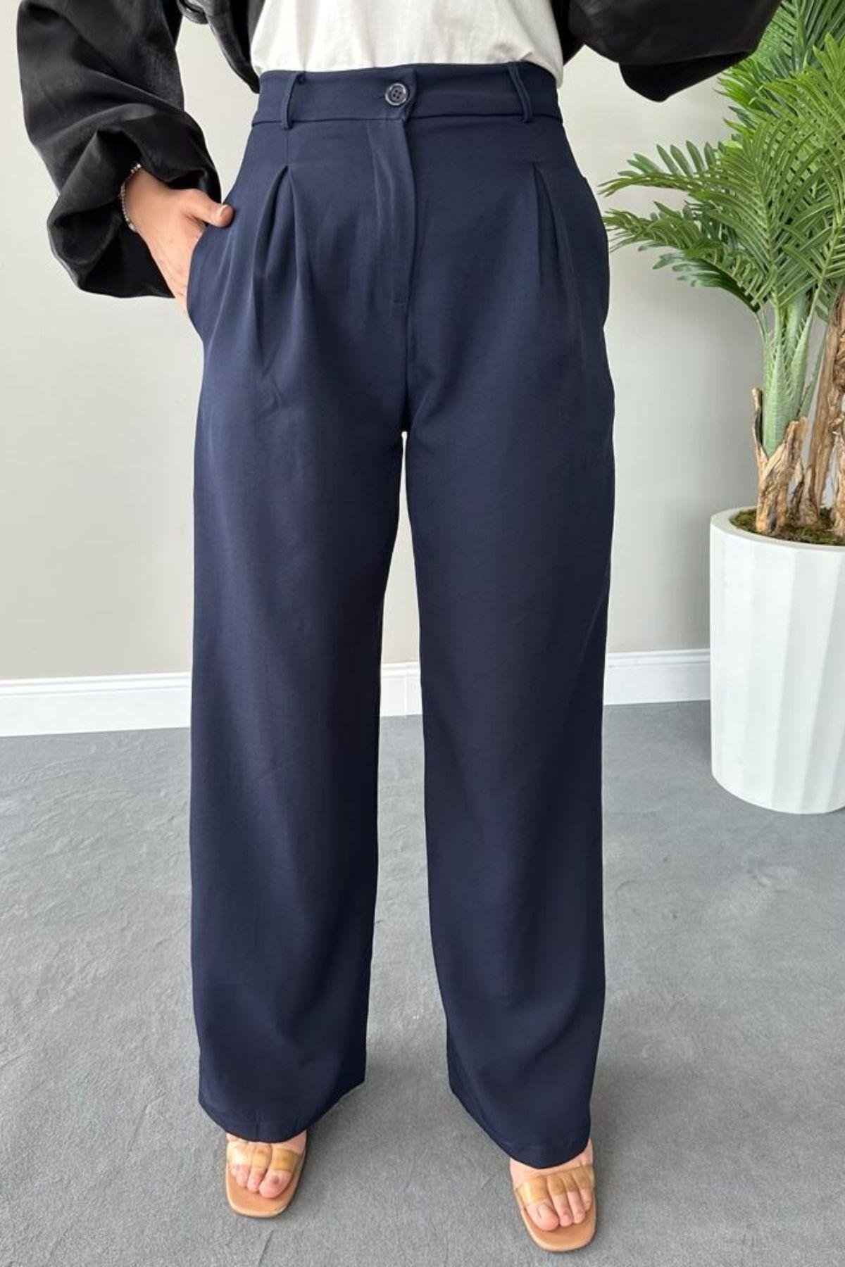 Bol Pantolon Lacivert, Fiyatları 