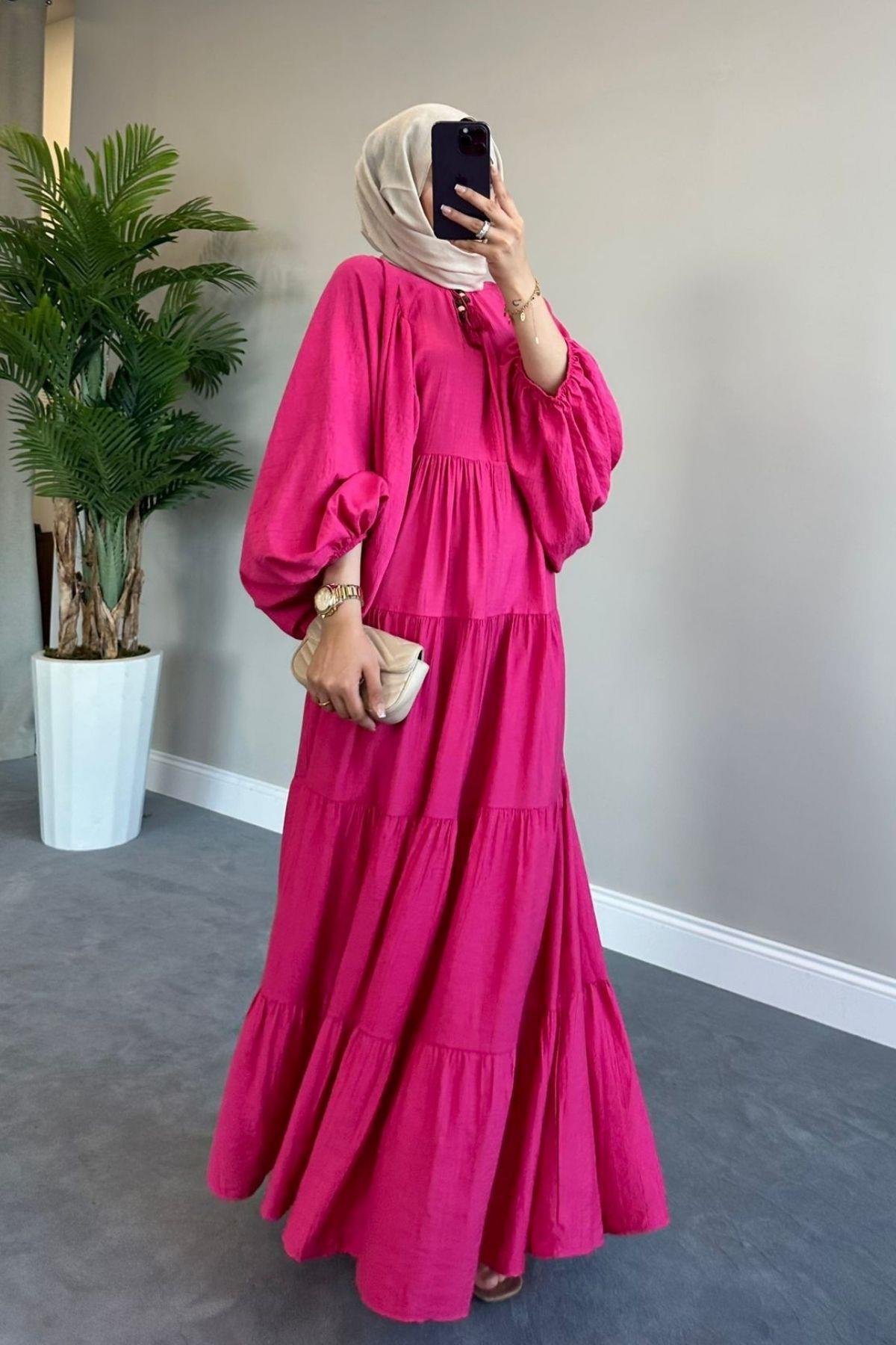 Boncuk Elbise Fuşya, Fiyatları 