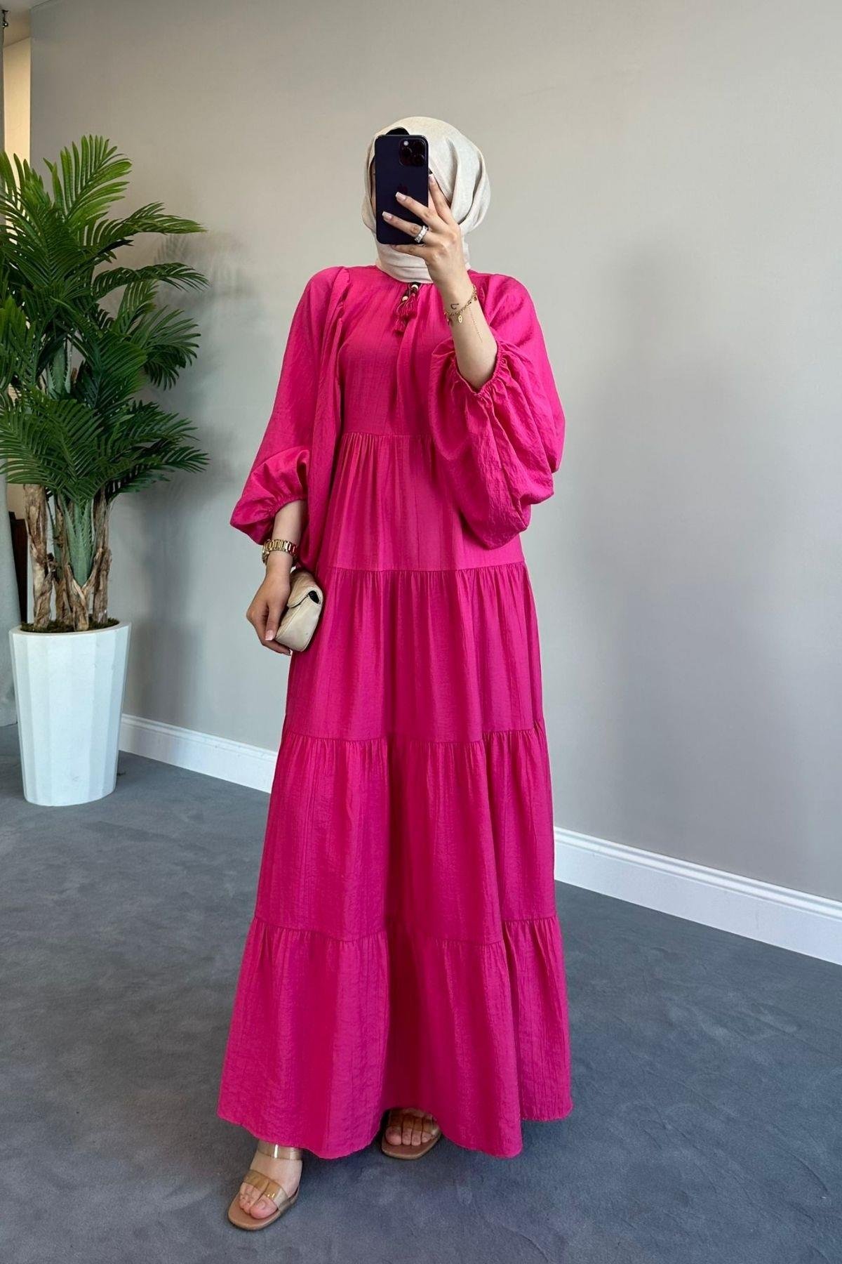 Boncuk Elbise Fuşya, Fiyatları 