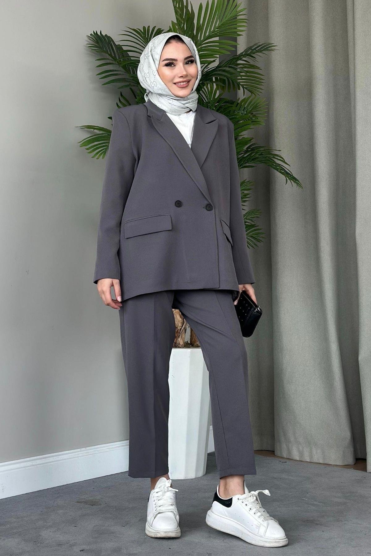 Boru Paça Blazer Takım Füme, Fiyatları 