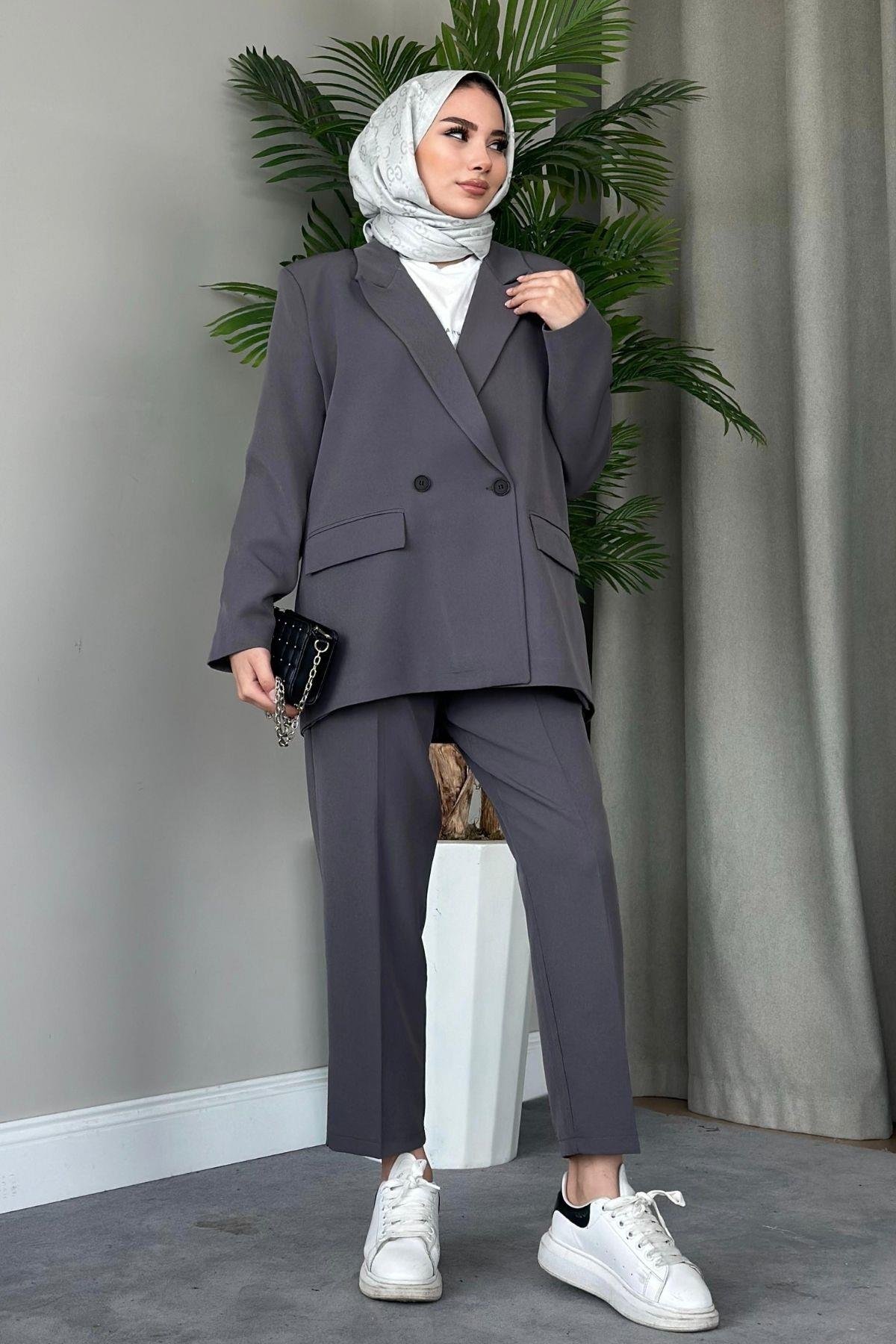 Boru Paça Blazer Takım Füme, Fiyatları 