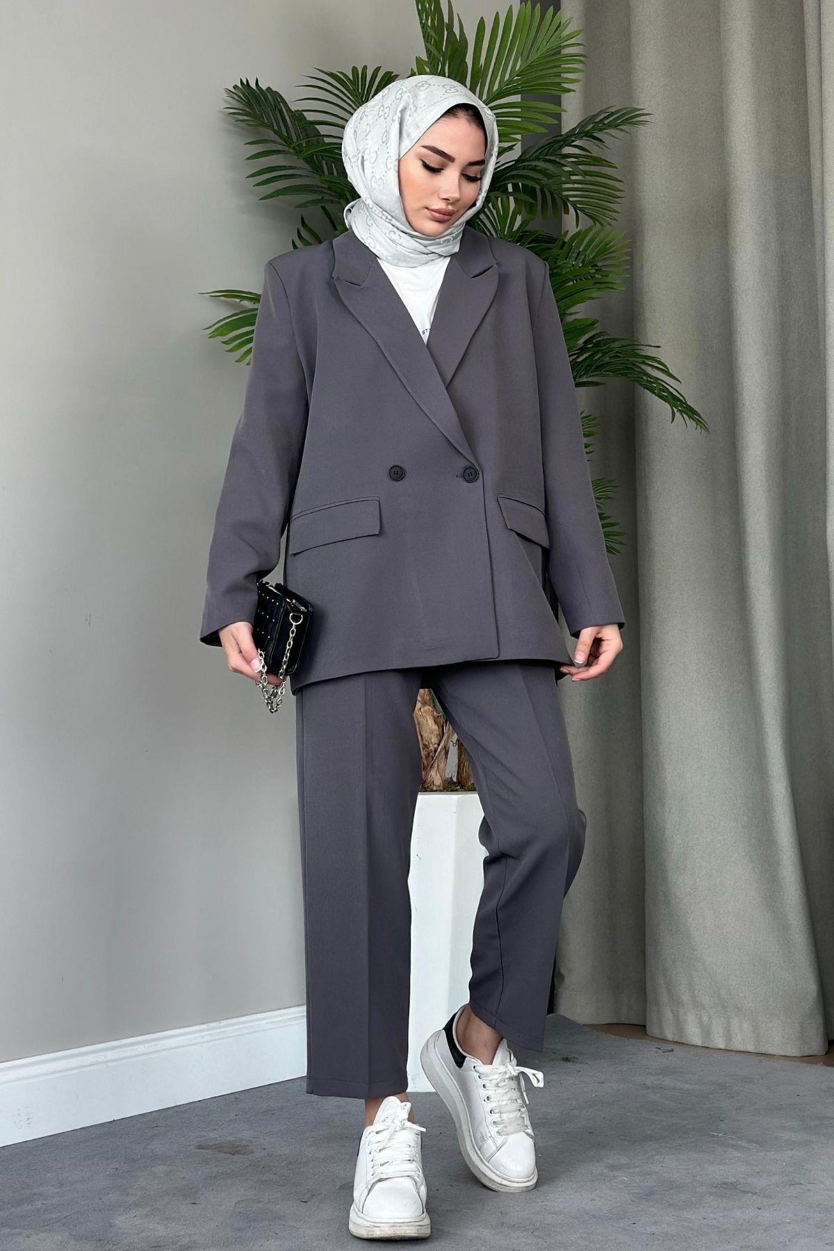 Boru Paça Blazer Takım Füme, Fiyatları 