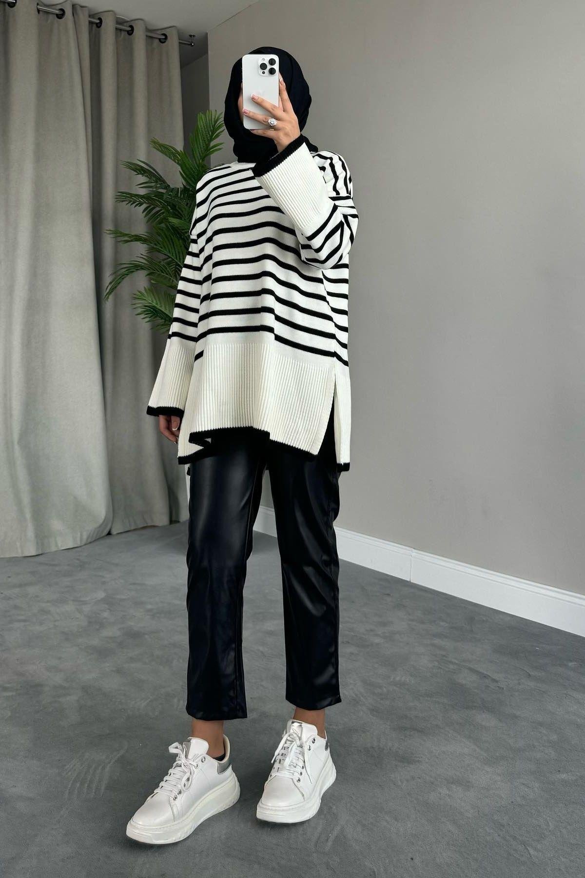 Boru Paça Deri Pantolon Siyah, Fiyatları 