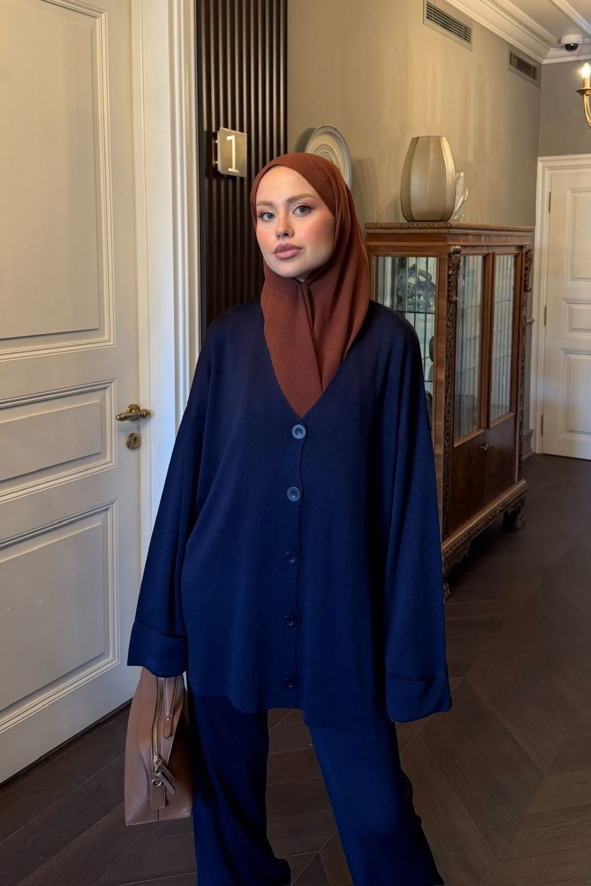 Büyük Düğmeli Merserize Takım Lacivert, Fiyatları 