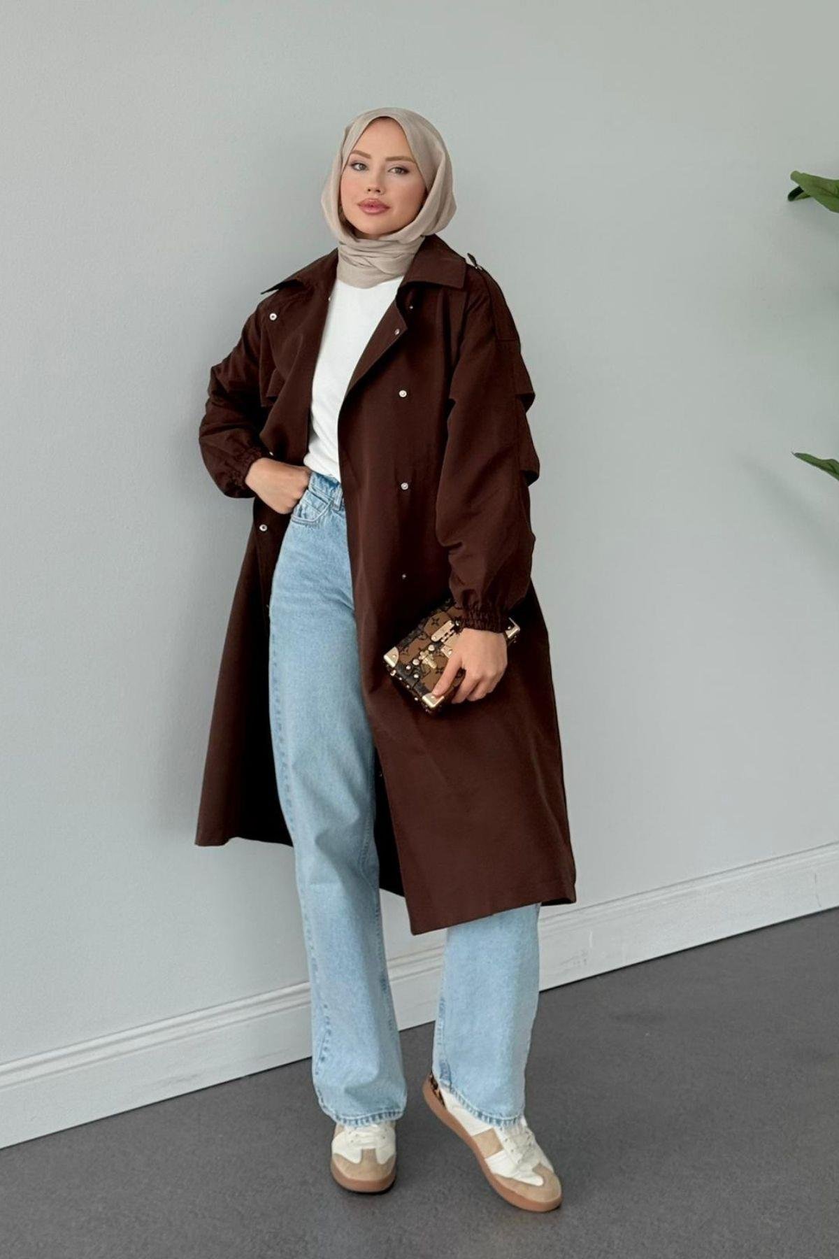 Bym Muadil Trençkot Acıkahve, Fiyatları Bym Muadil Trençkot Acıkahve- Haza Moda 