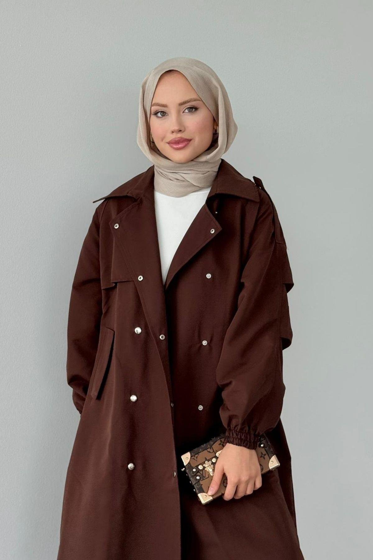 Bym Muadil Trençkot Acıkahve, Fiyatları Bym Muadil Trençkot Acıkahve- Haza Moda 