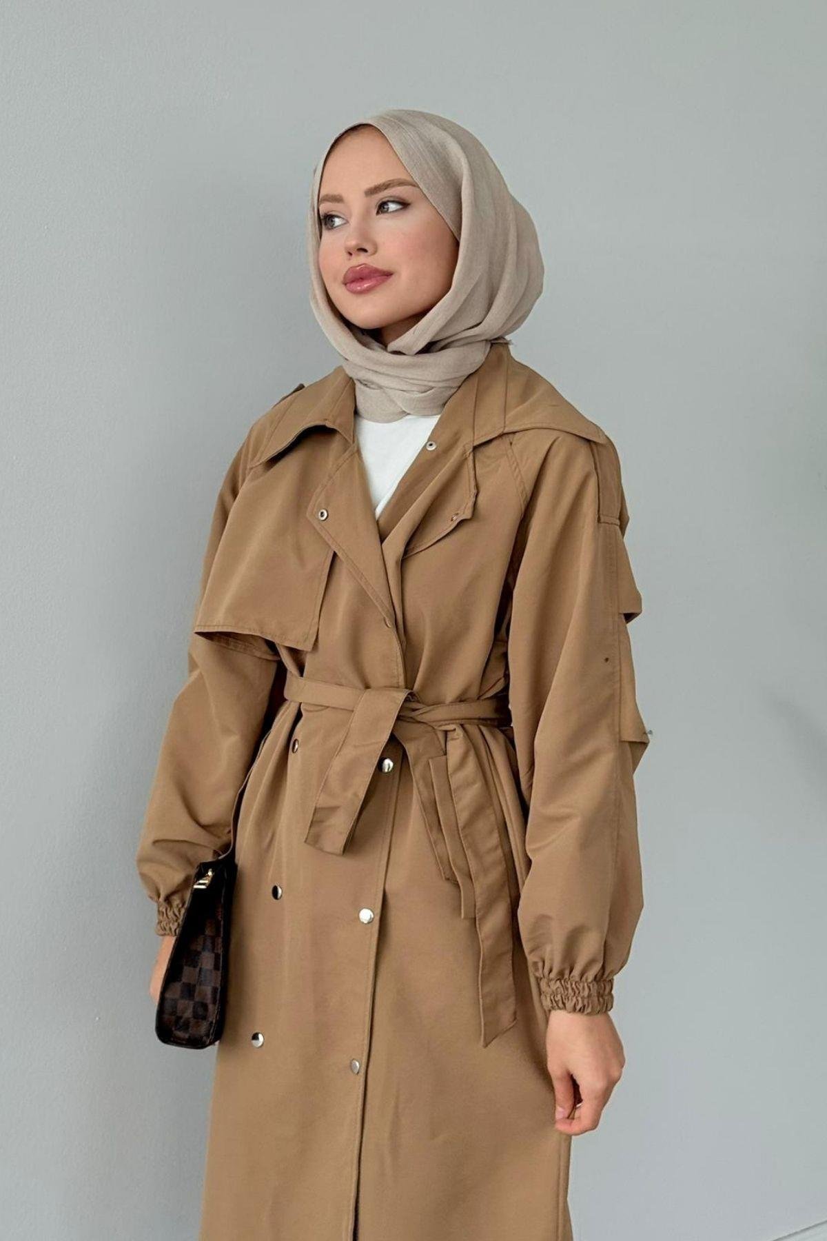 Bym Muadil Trençkot Camel, Fiyatları Bym Muadil Trençkot Camel - Haza Moda 