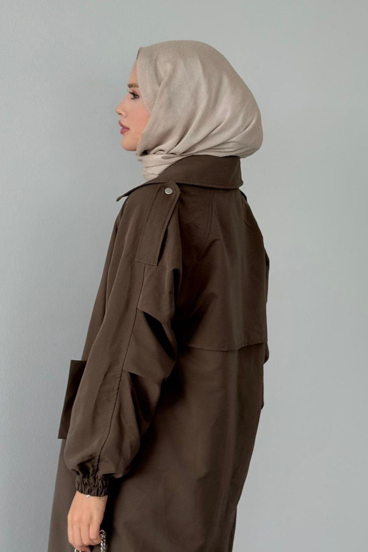 Bym Muadil Trençkot Haki, Fiyatları Bym Muadil Trençkot Haki- Haza Moda 