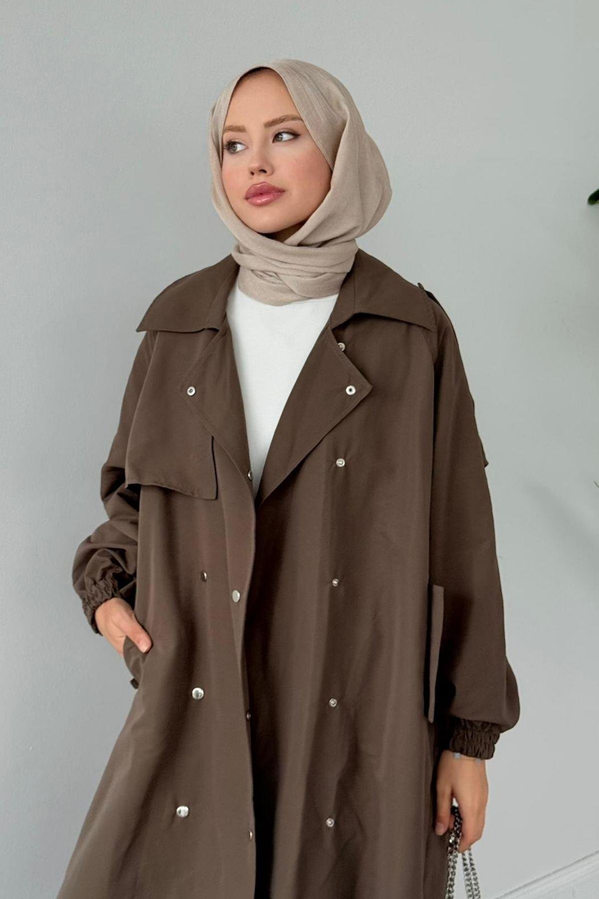 Bym Muadil Trençkot Haki, Fiyatları Bym Muadil Trençkot Haki- Haza Moda 
