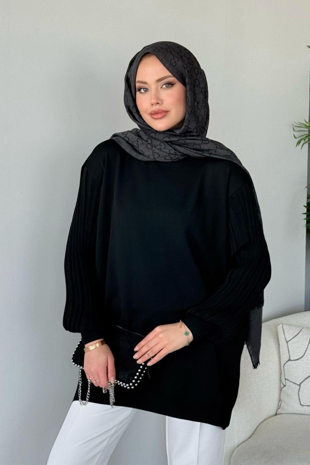 Cahide Merserize Tunik Siyah, Fiyatları 