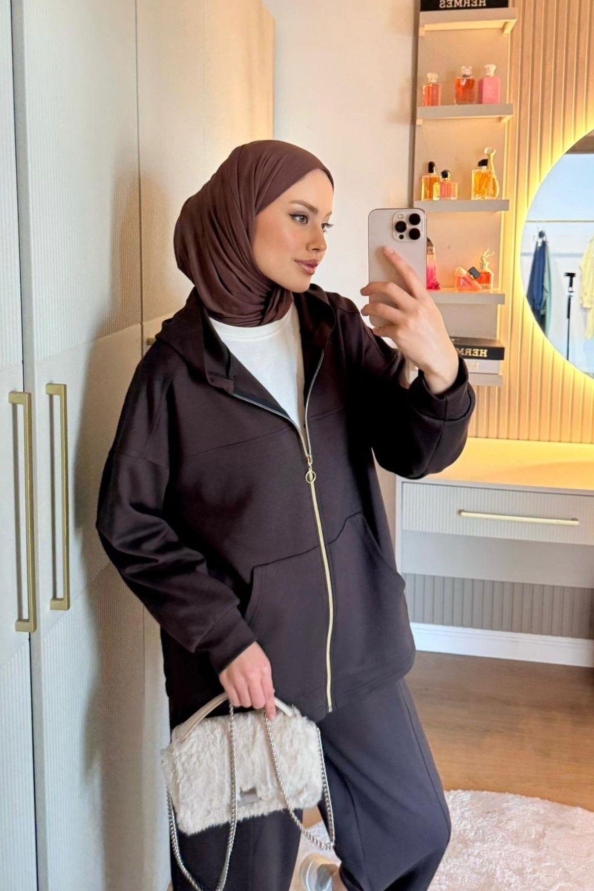 Capri Fermuarlı Spor Takım Kahve, Fiyatları 