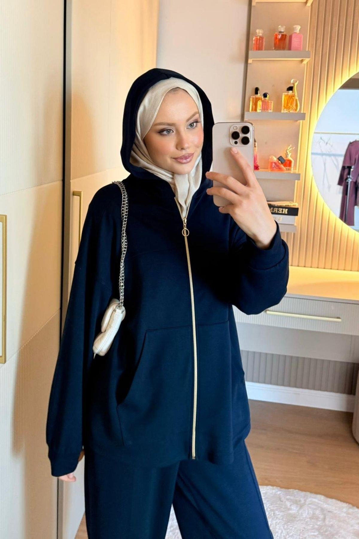 Capri Fermuarlı Spor Takım Lacivert, Fiyatları 