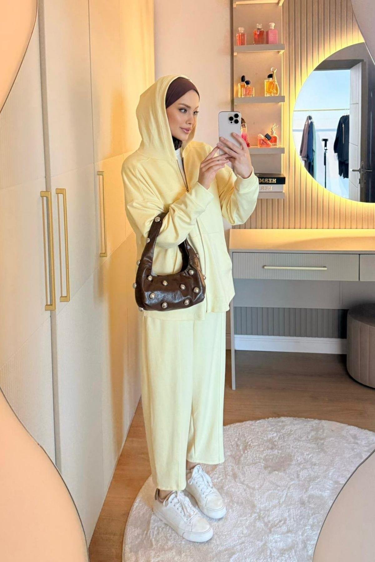 Capri Fermuarlı Spor Takım Sarı, Fiyatları 