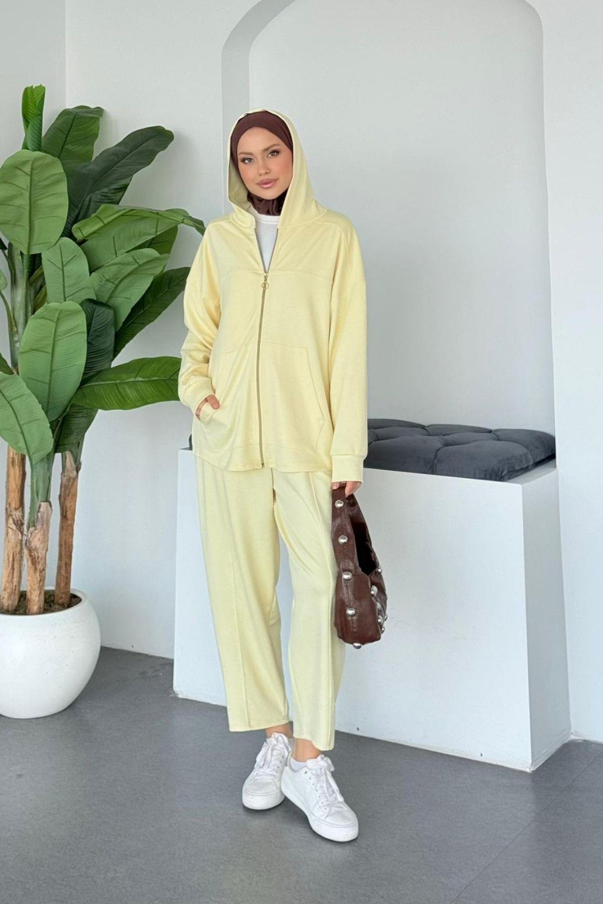 Capri Fermuarlı Spor Takım Sarı, Fiyatları 