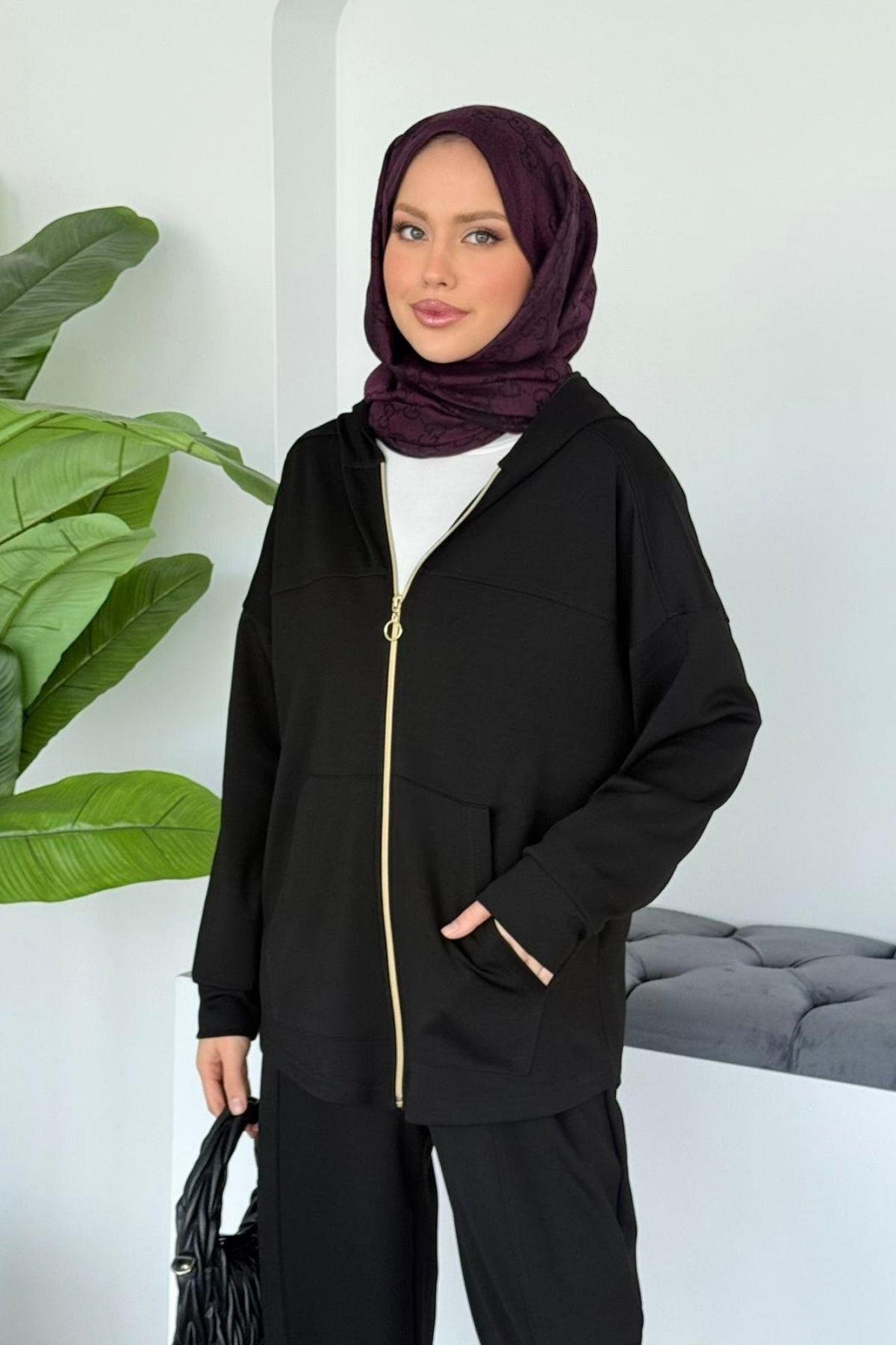 Capri Fermuarlı Spor Takım Siyah, Fiyatları 