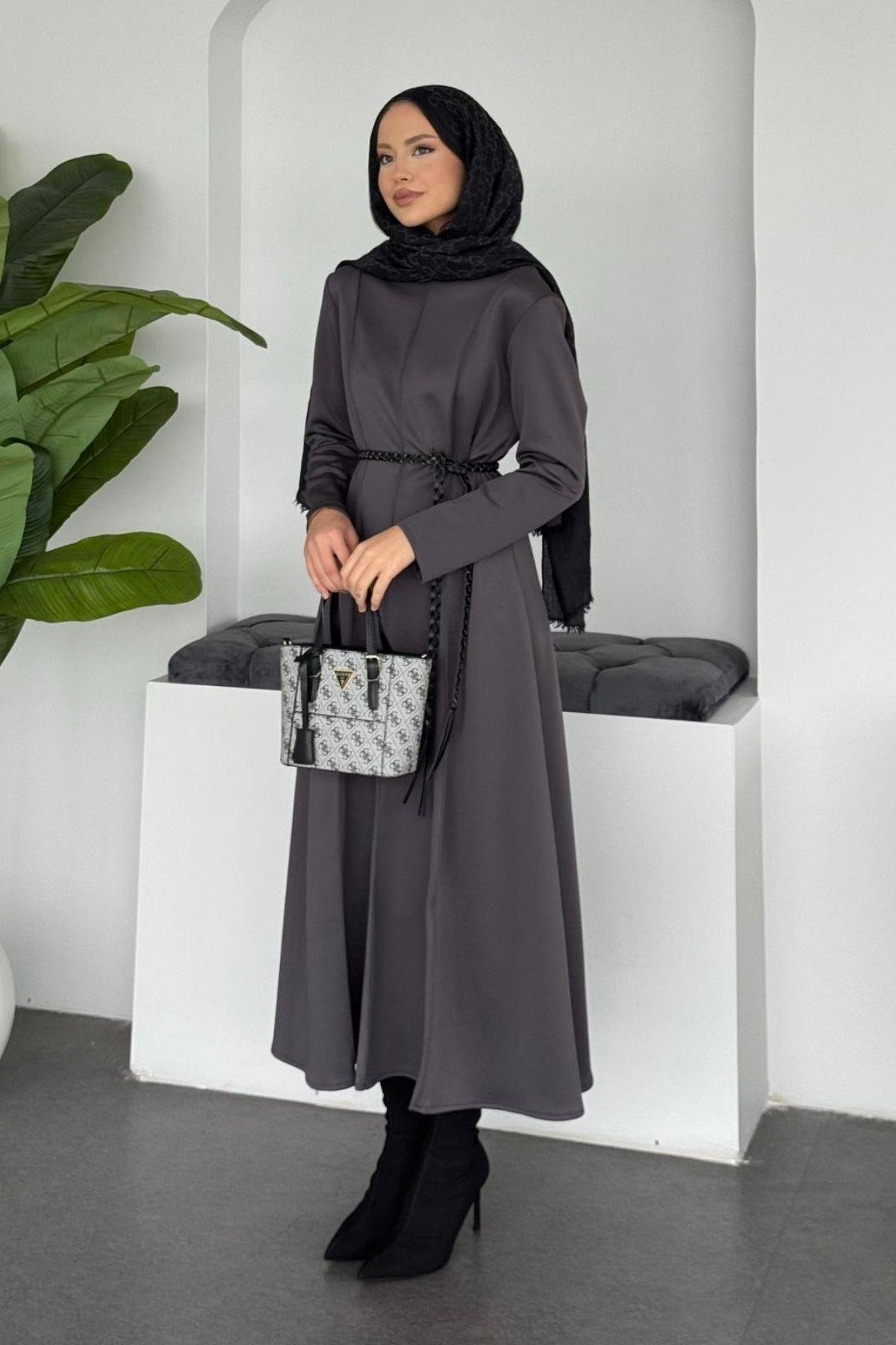 Carina Scuba Elbise Antrasit, Fiyatları 