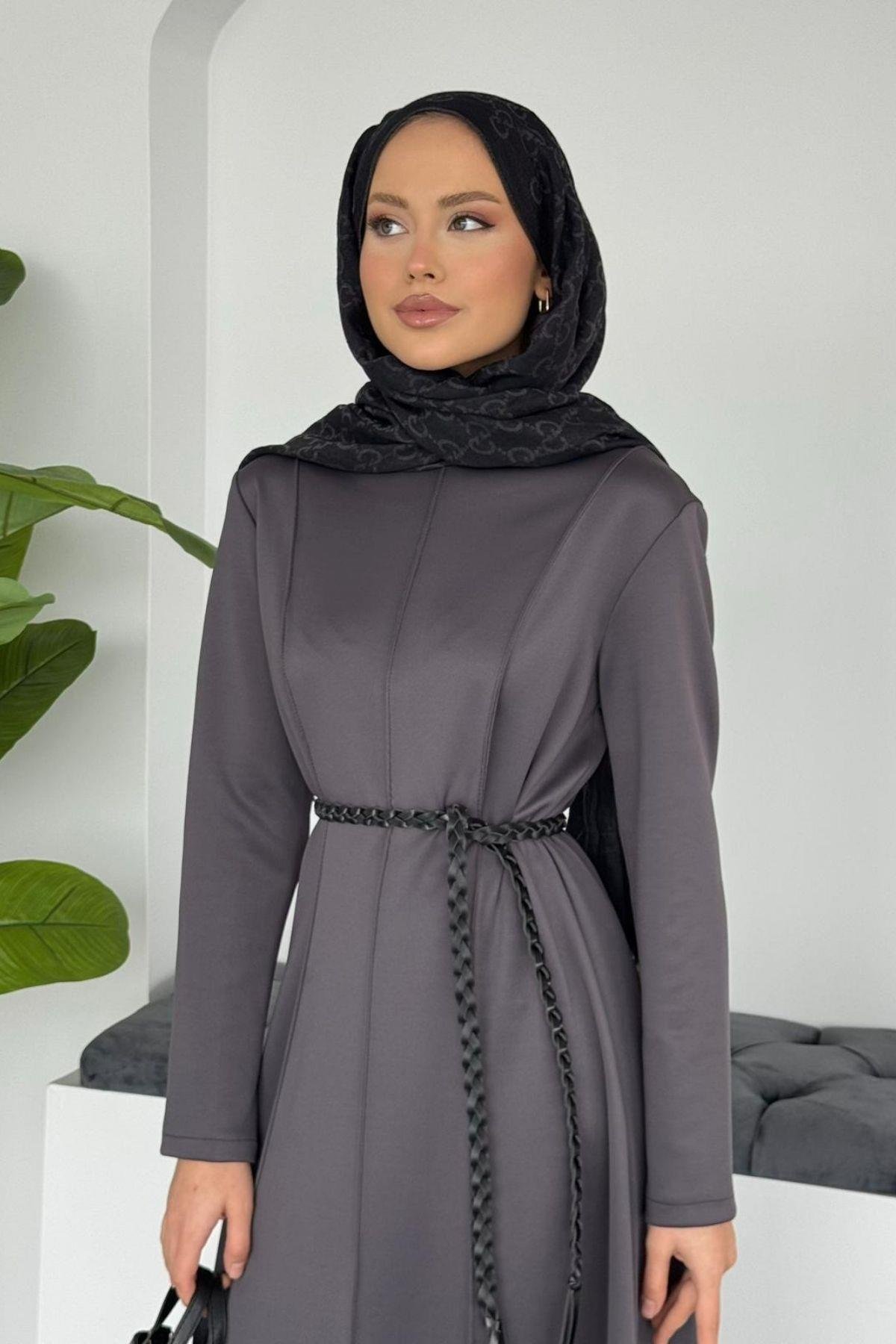 Carina Scuba Elbise Antrasit, Fiyatları 