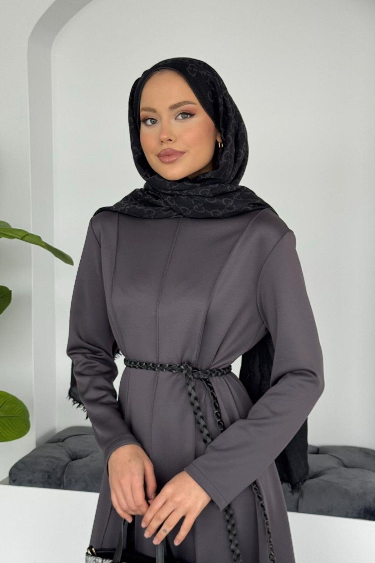 Carina Scuba Elbise Antrasit, Fiyatları 