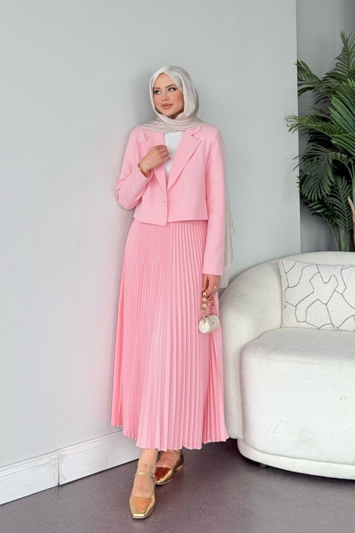 Ceketli Heza Takım Pembe, Fiyatları 