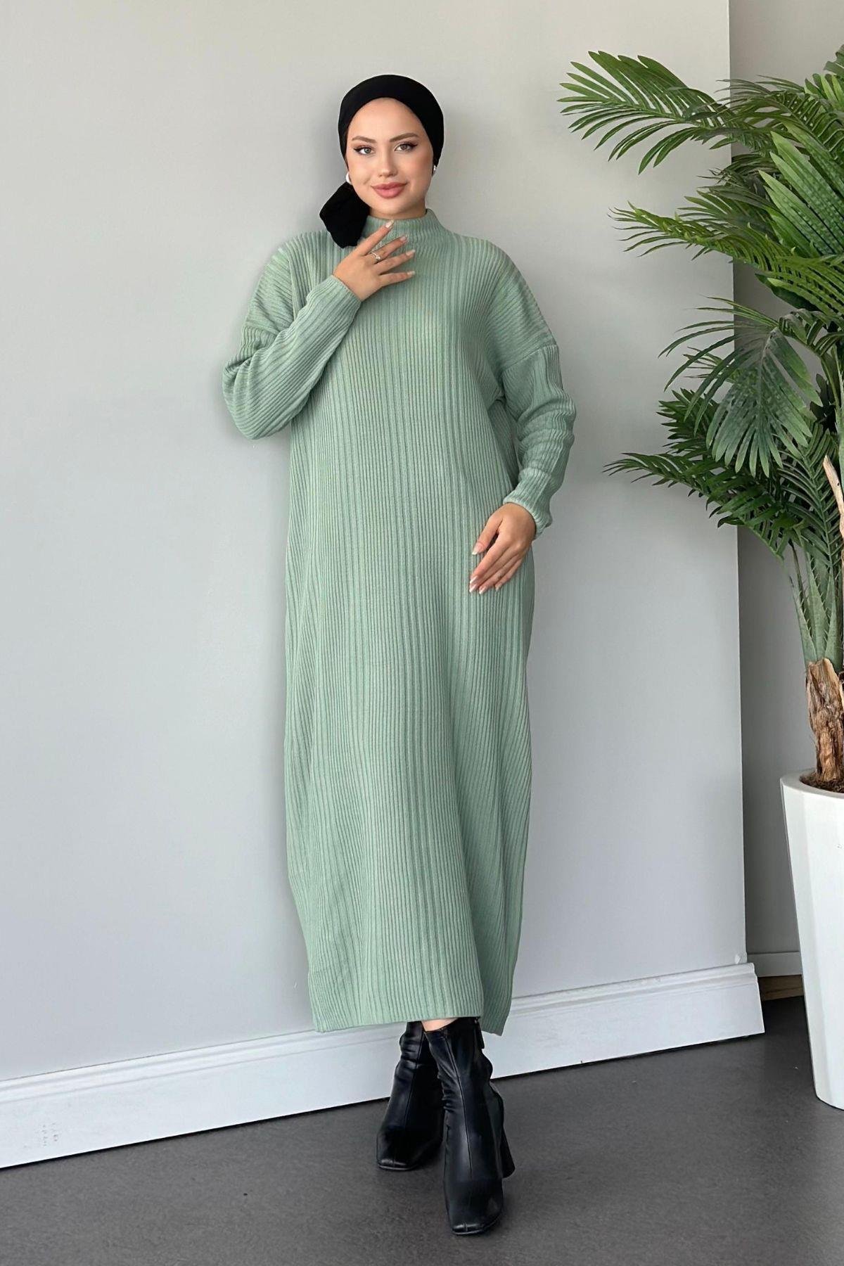 Çelik Örme Triko Elbise Mint, Fiyatları 