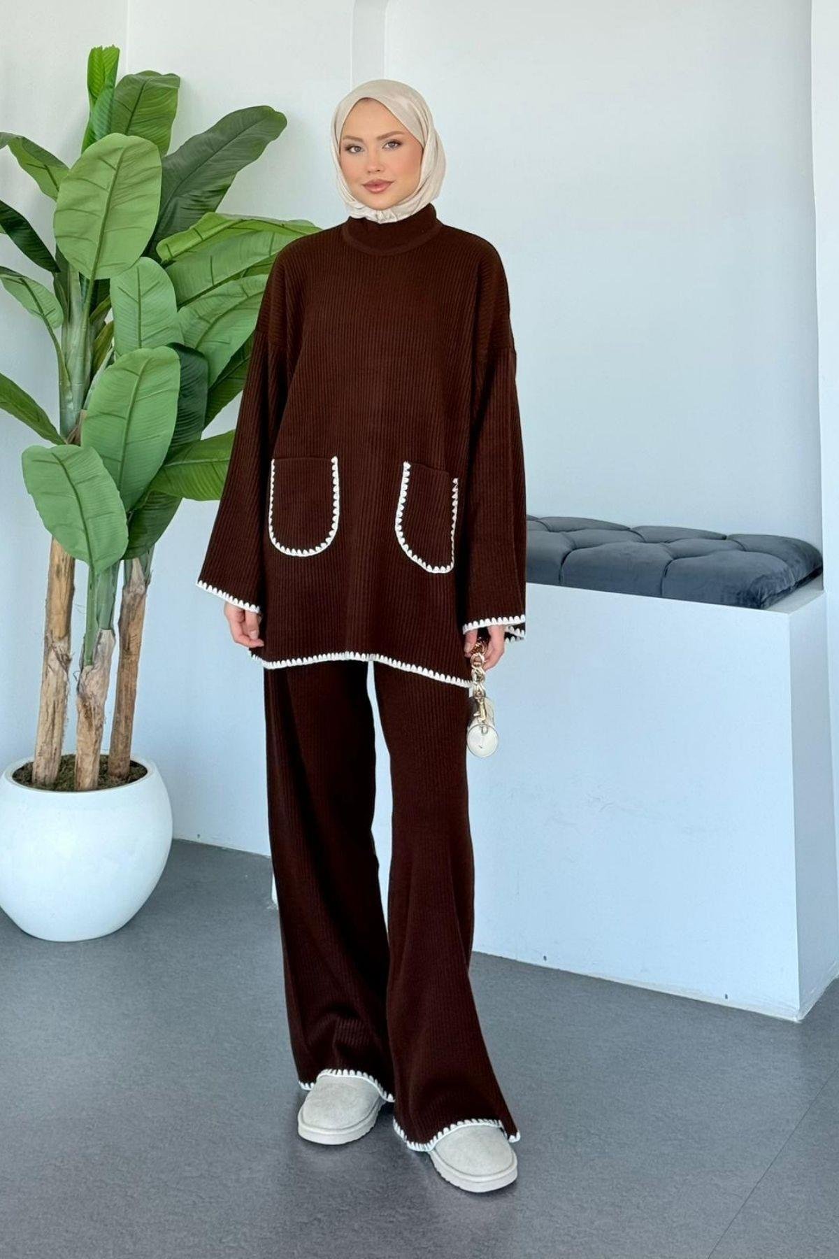 Cep Örgülü Fitilli Takım Acıkahve, Fiyatları 