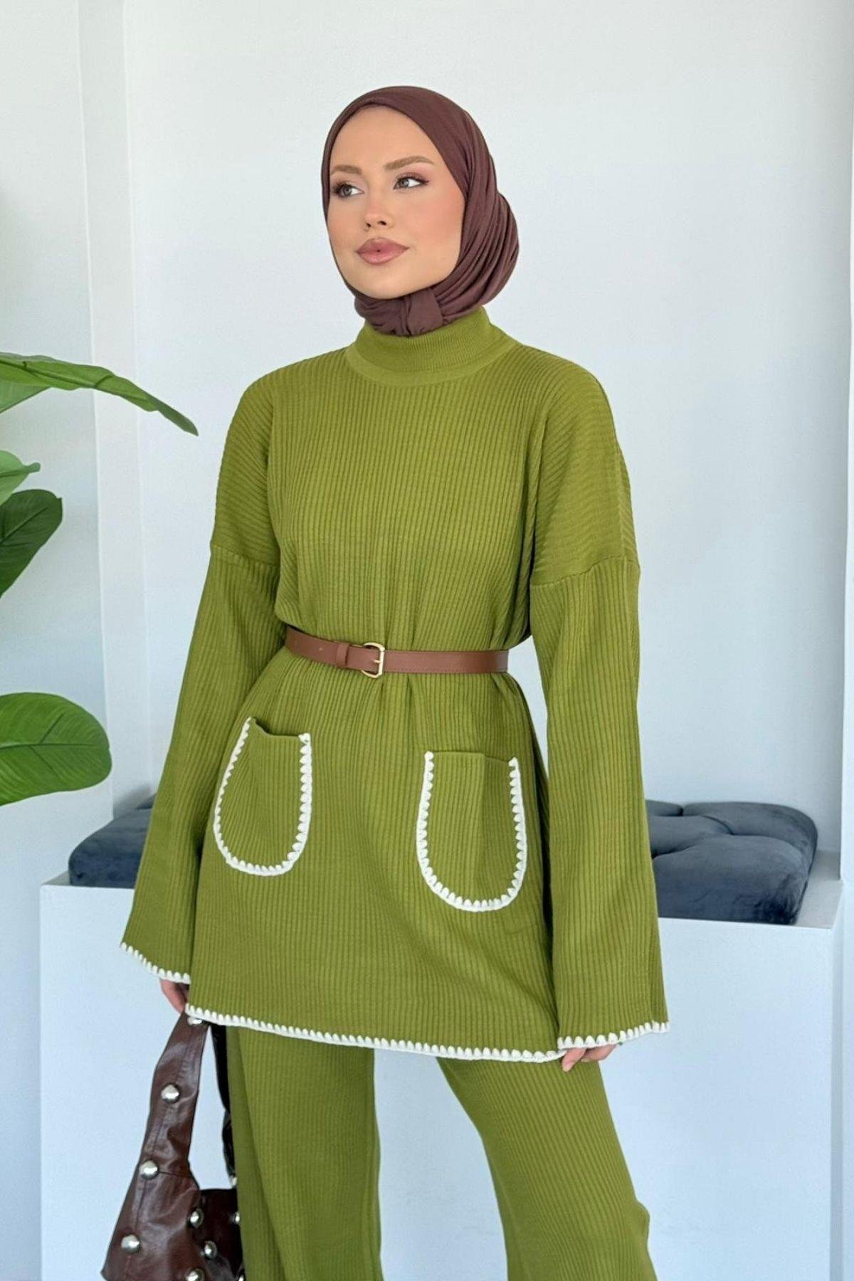 Cep Örgülü Fitilli Takım Yağ Yeşili, Fiyatları 