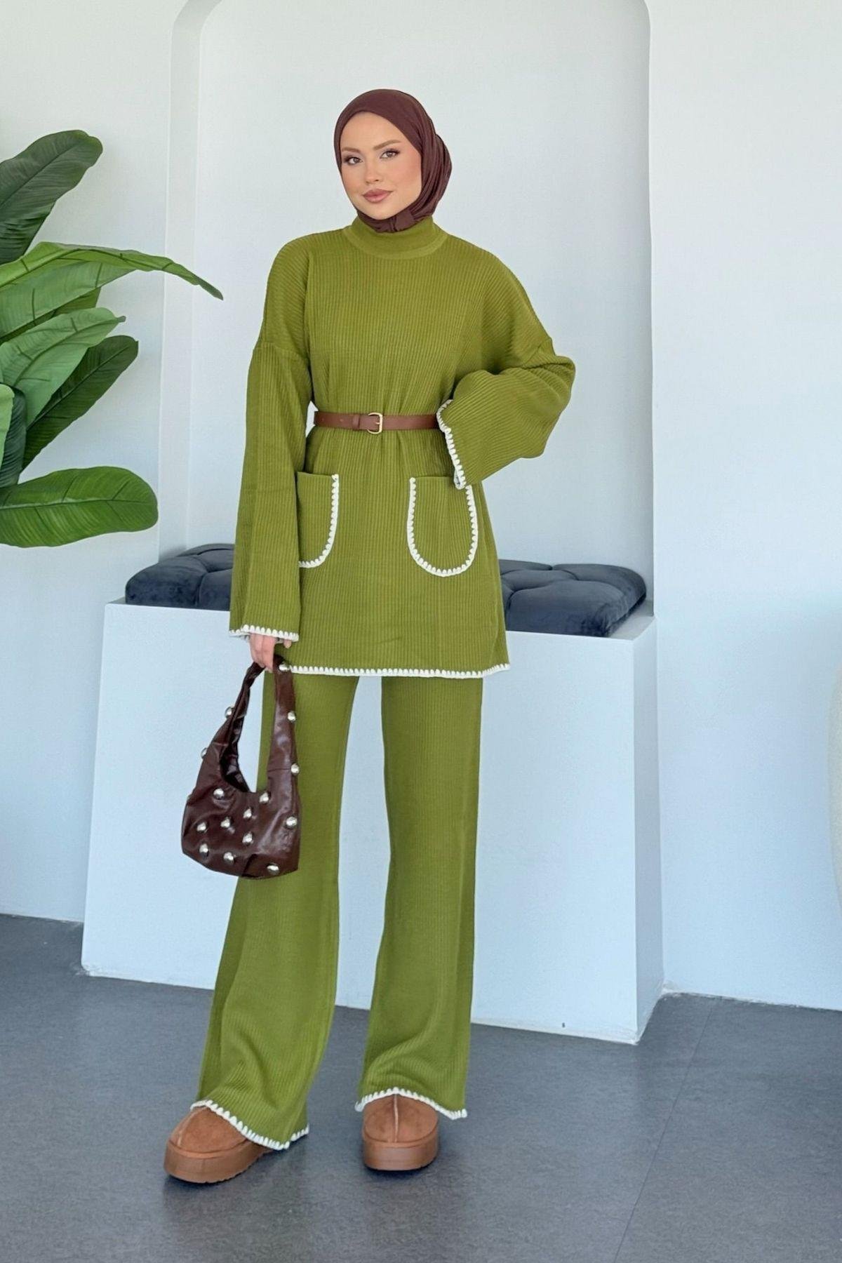 Cep Örgülü Fitilli Takım Yağ Yeşili, Fiyatları 