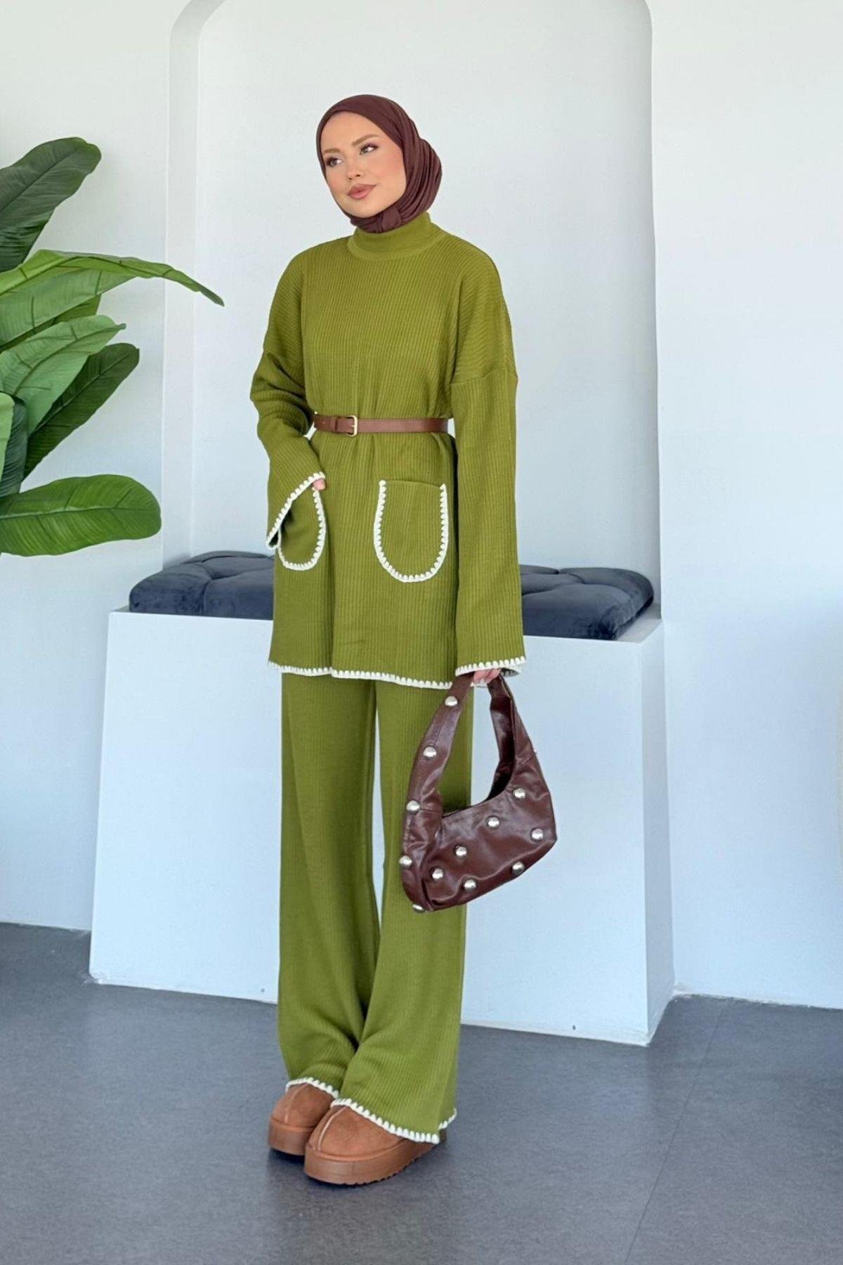Cep Örgülü Fitilli Takım Yağ Yeşili, Fiyatları 