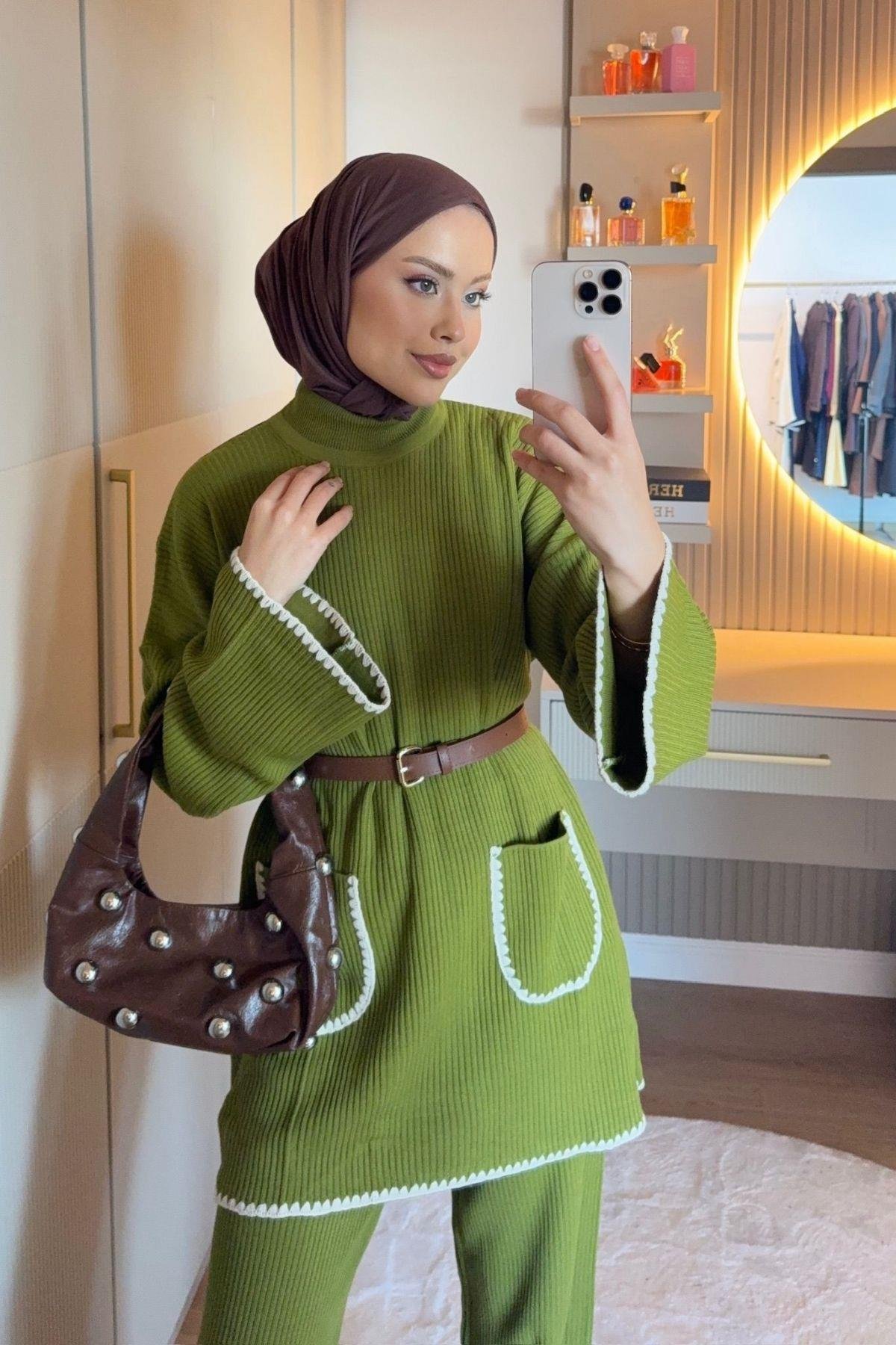 Cep Örgülü Fitilli Takım Yağ Yeşili, Fiyatları 