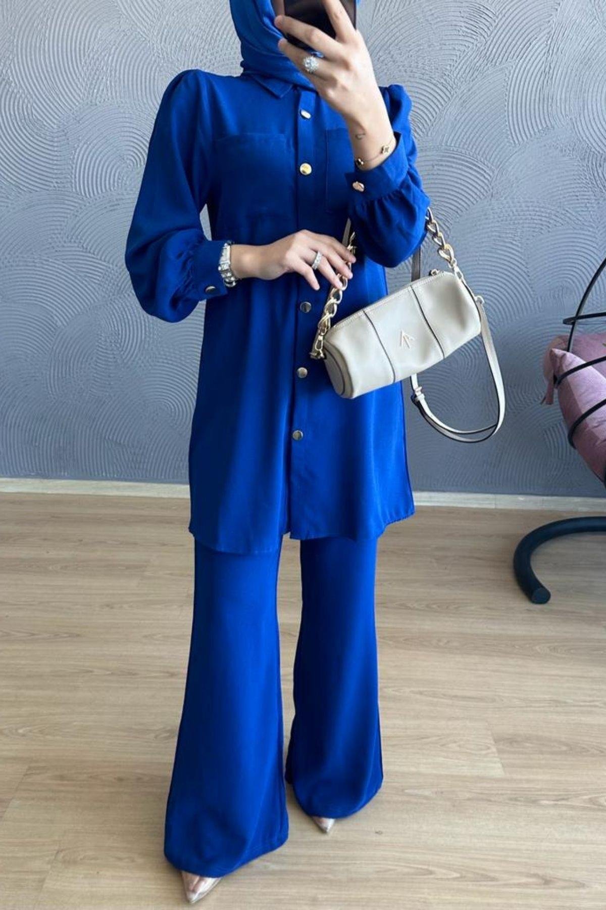 Cepli Düğmeli Takım Saks, Fiyatları 