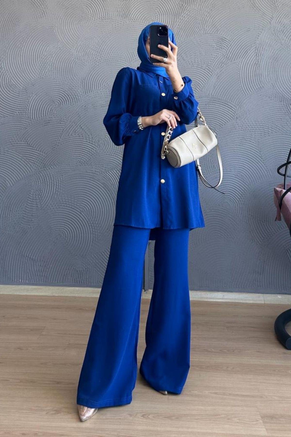 Cepli Düğmeli Takım Saks, Fiyatları 