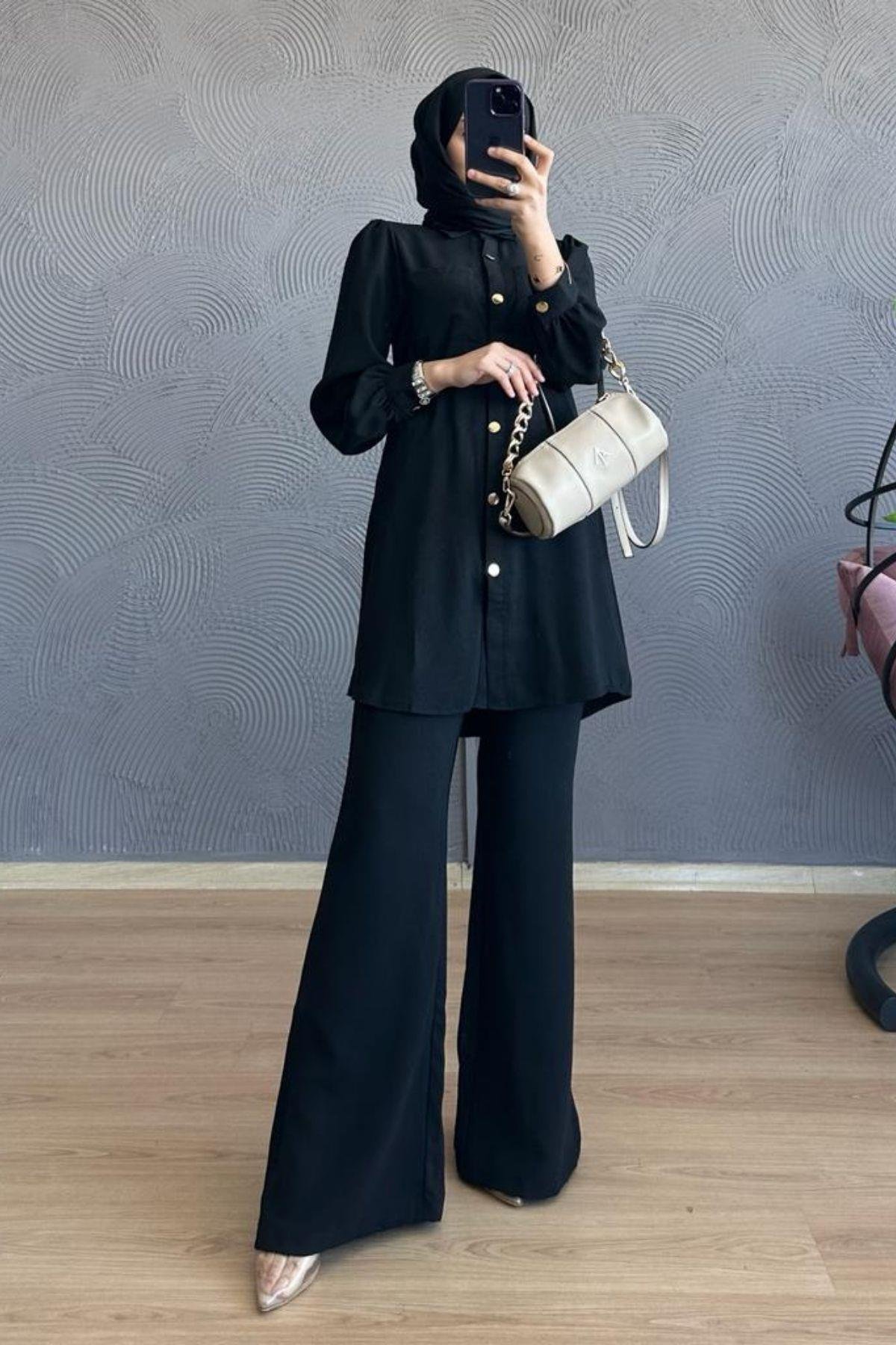 Cepli Düğmeli Takım Siyah, Fiyatları 