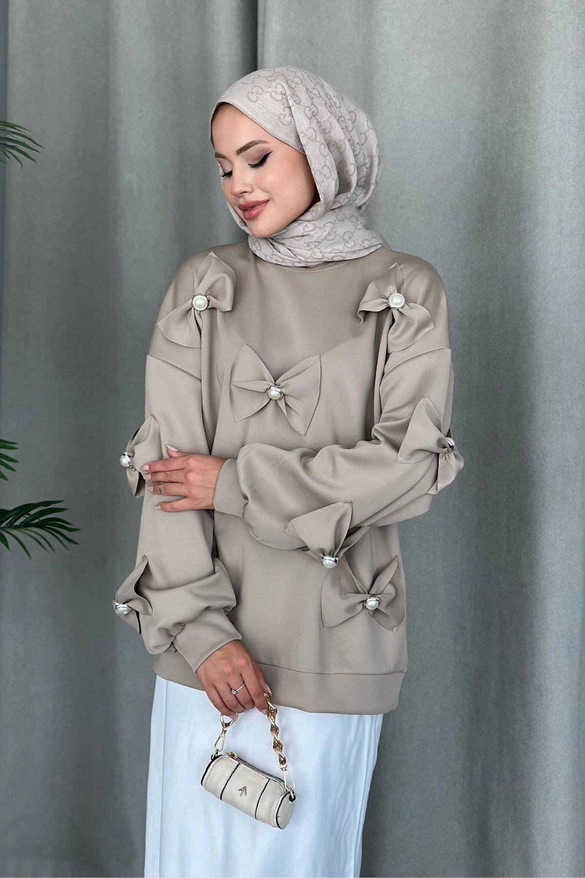 Cesika Scuba Sweat Bej, Fiyatları 