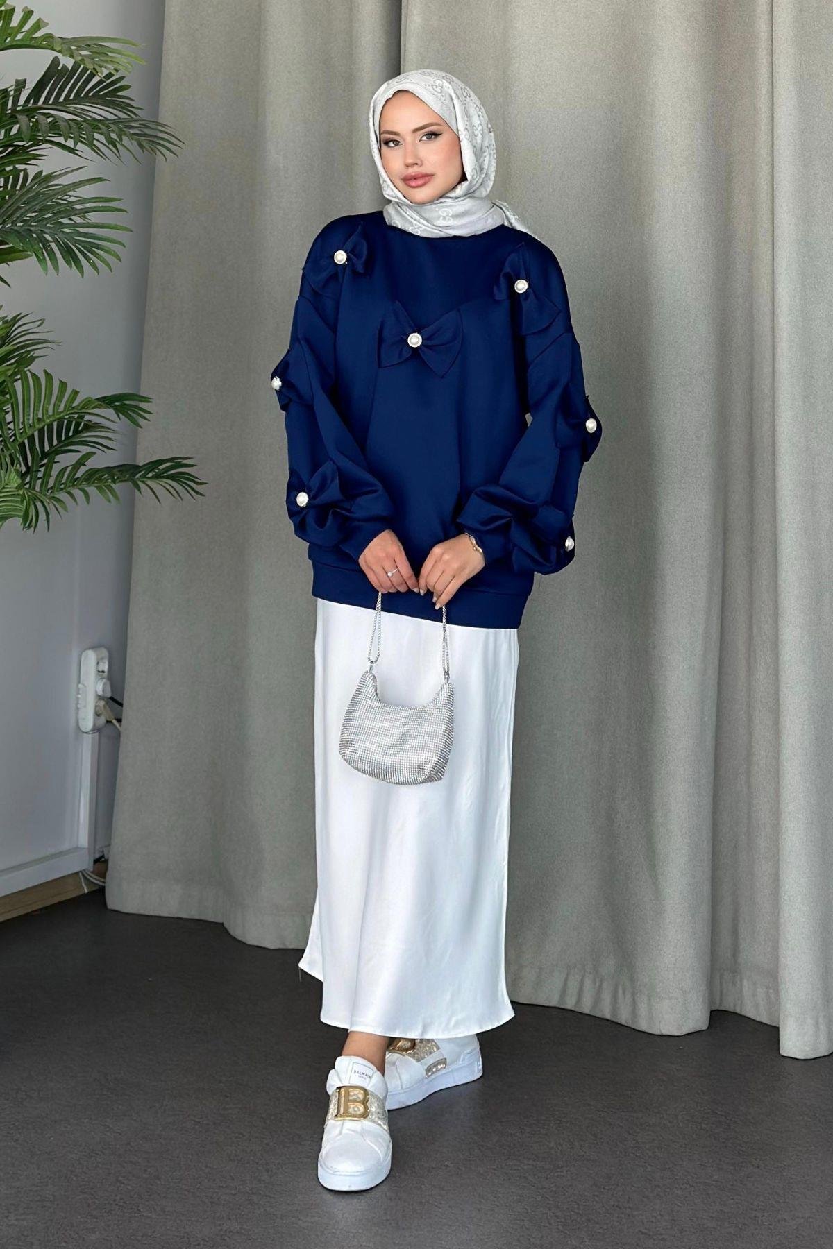 Cesika Scuba Sweat Lacivert, Fiyatları 