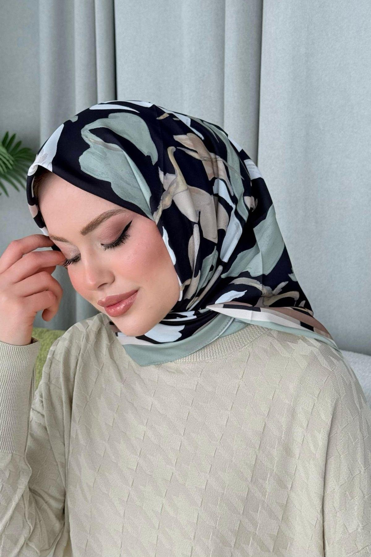 Çisem Dijital Desenli Eşarp Siyah, Fiyatları Çisem Dijital Desenli Eşarp Siyah - Haza Moda 