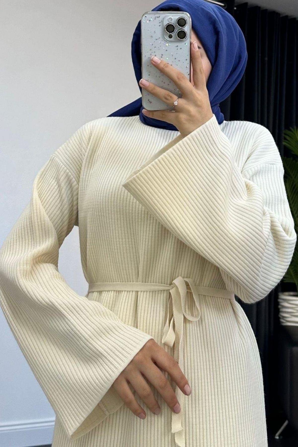 Clara Triko Elbise Ekru, Fiyatları 