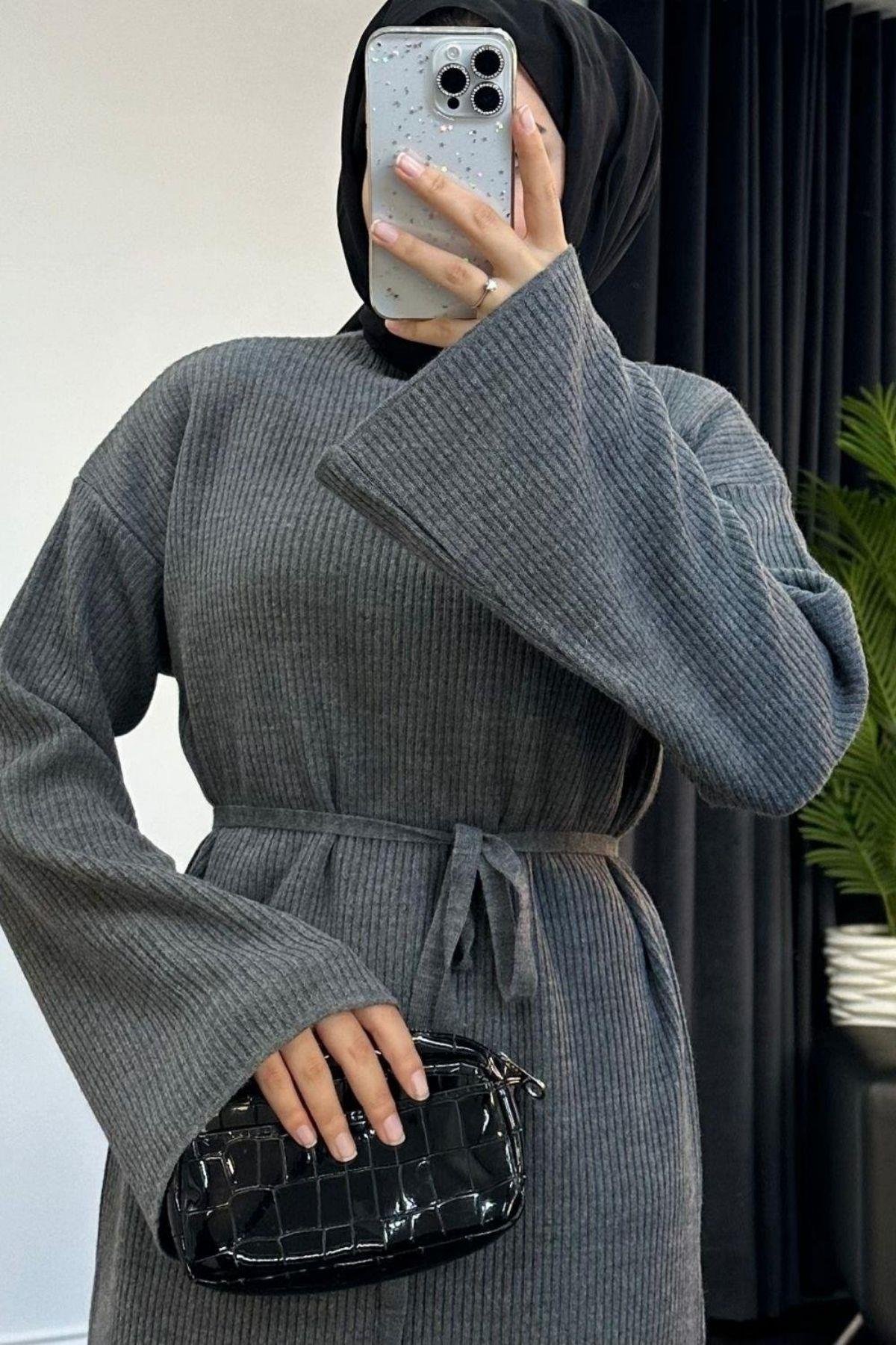 Clara Triko Elbise Füme, Fiyatları 