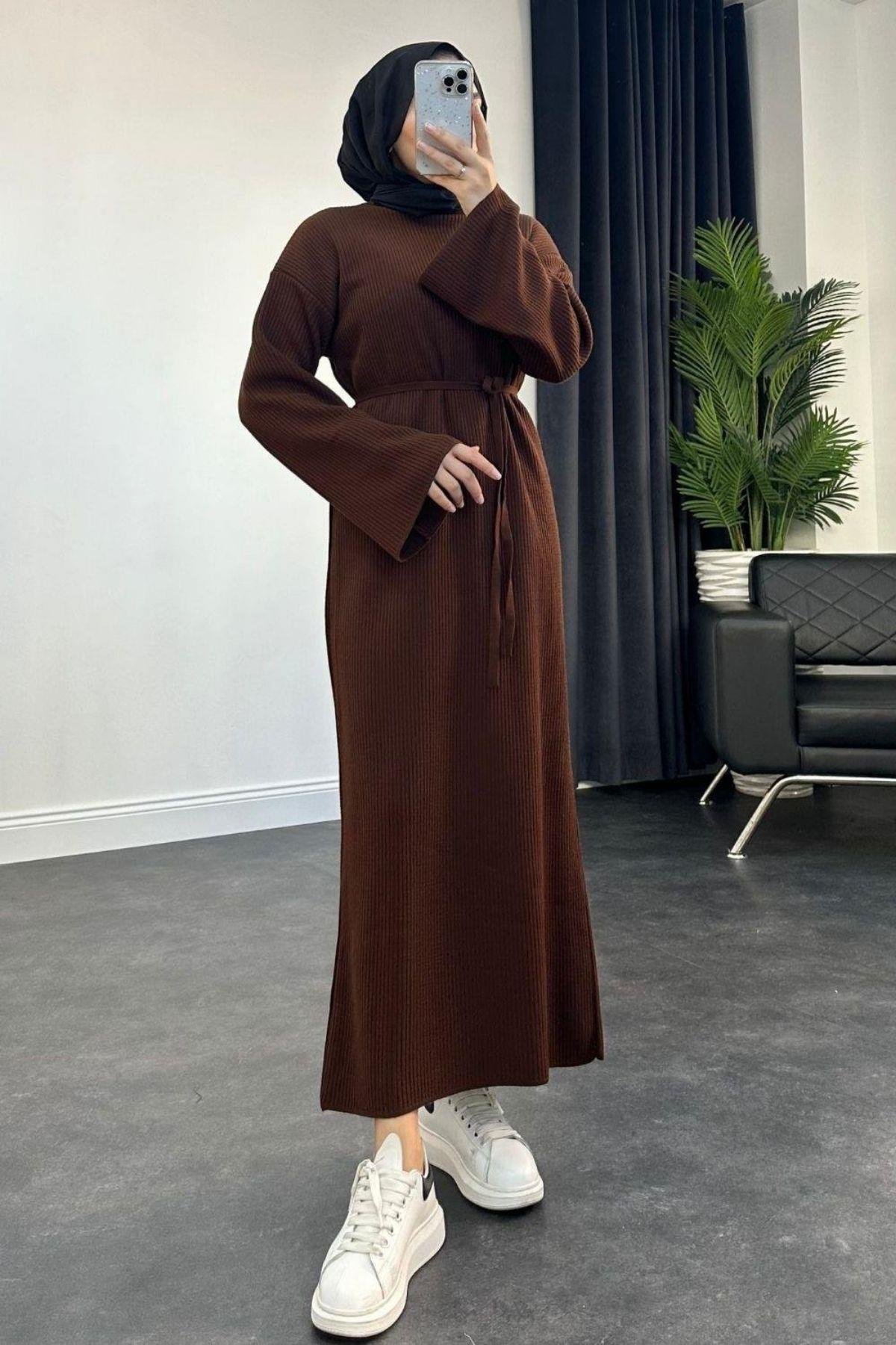 Clara Triko Elbise Kahve, Fiyatları 