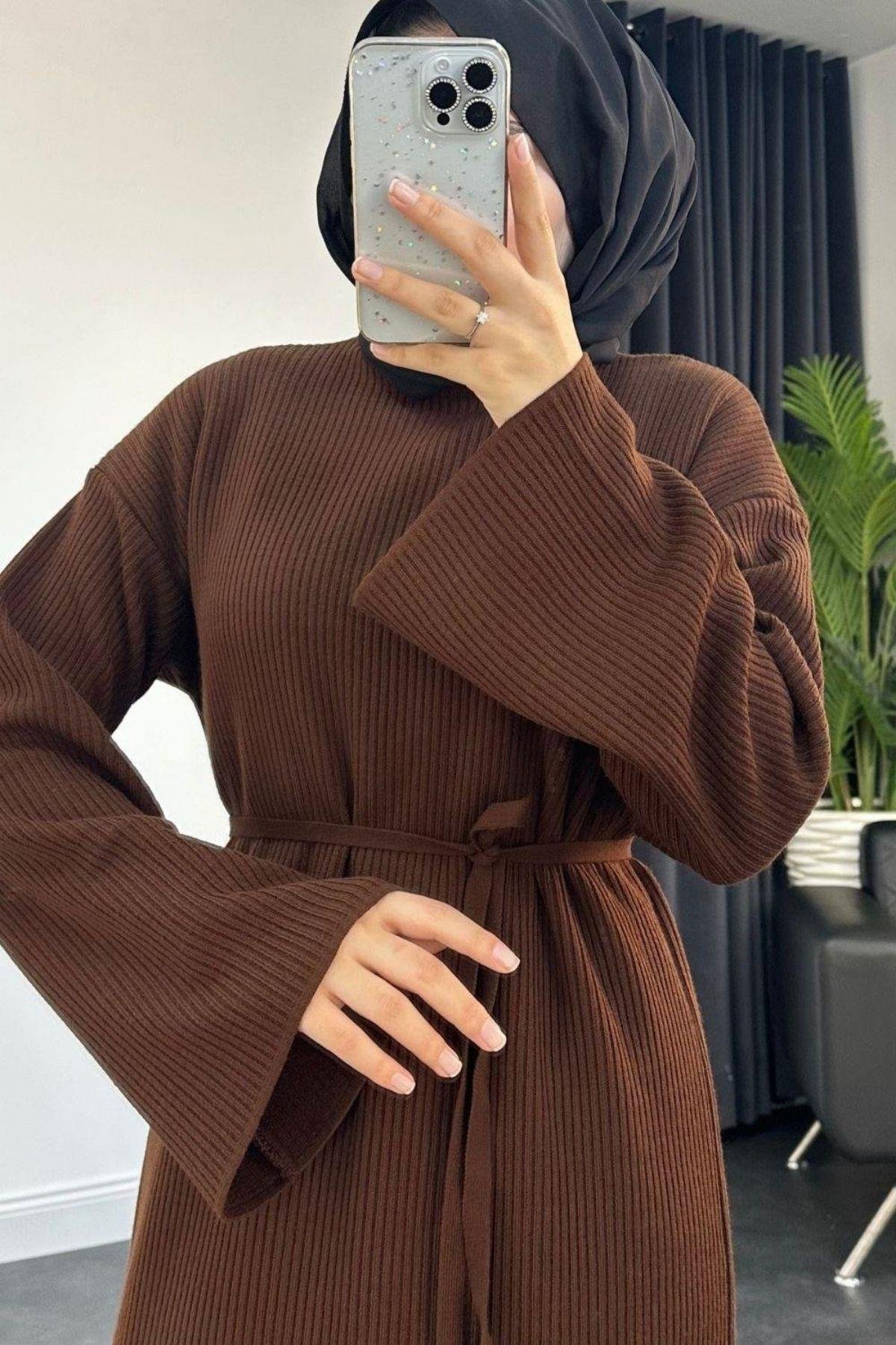 Clara Triko Elbise Kahve, Fiyatları 