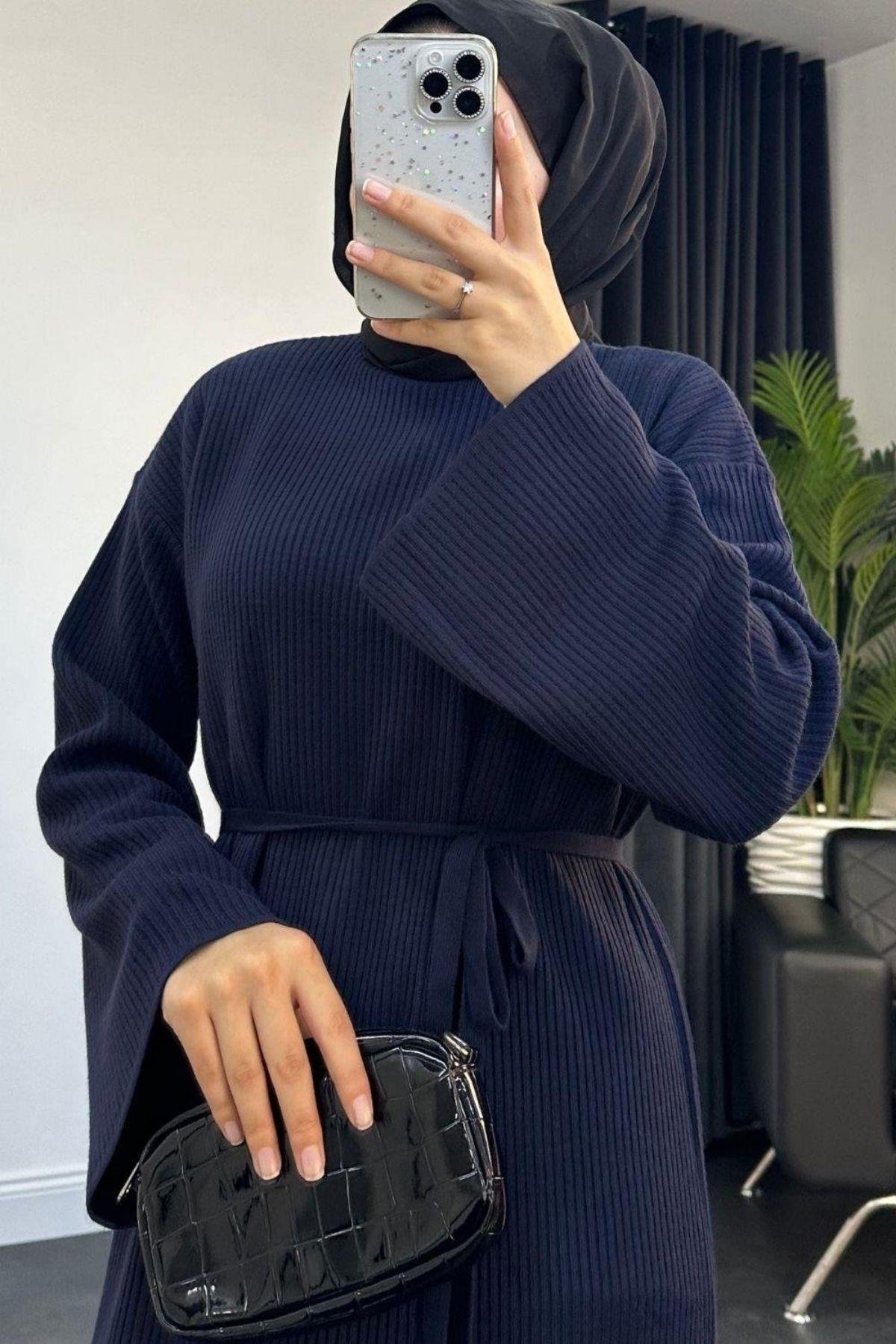 Clara Triko Elbise Lacivert, Fiyatları 