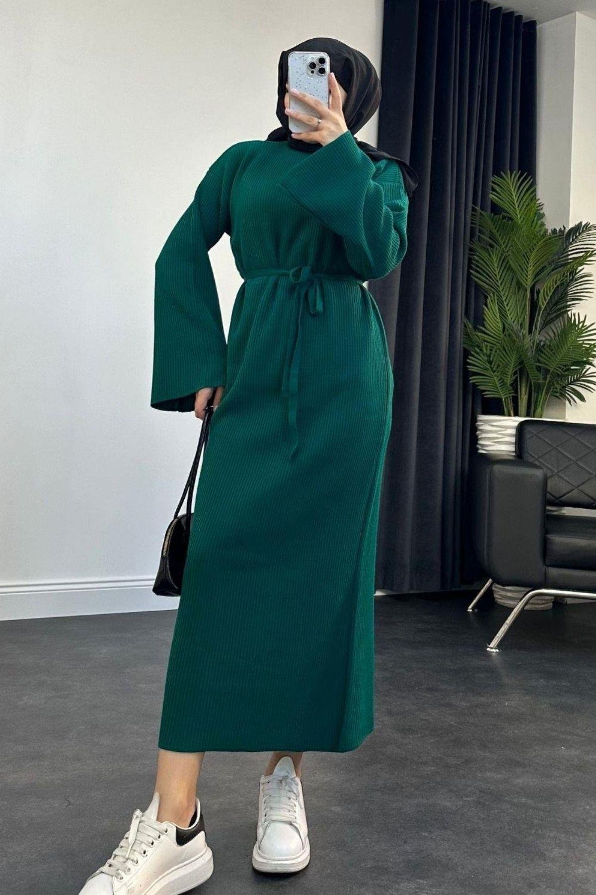 Clara Triko Elbise Zümrüt, Fiyatları 