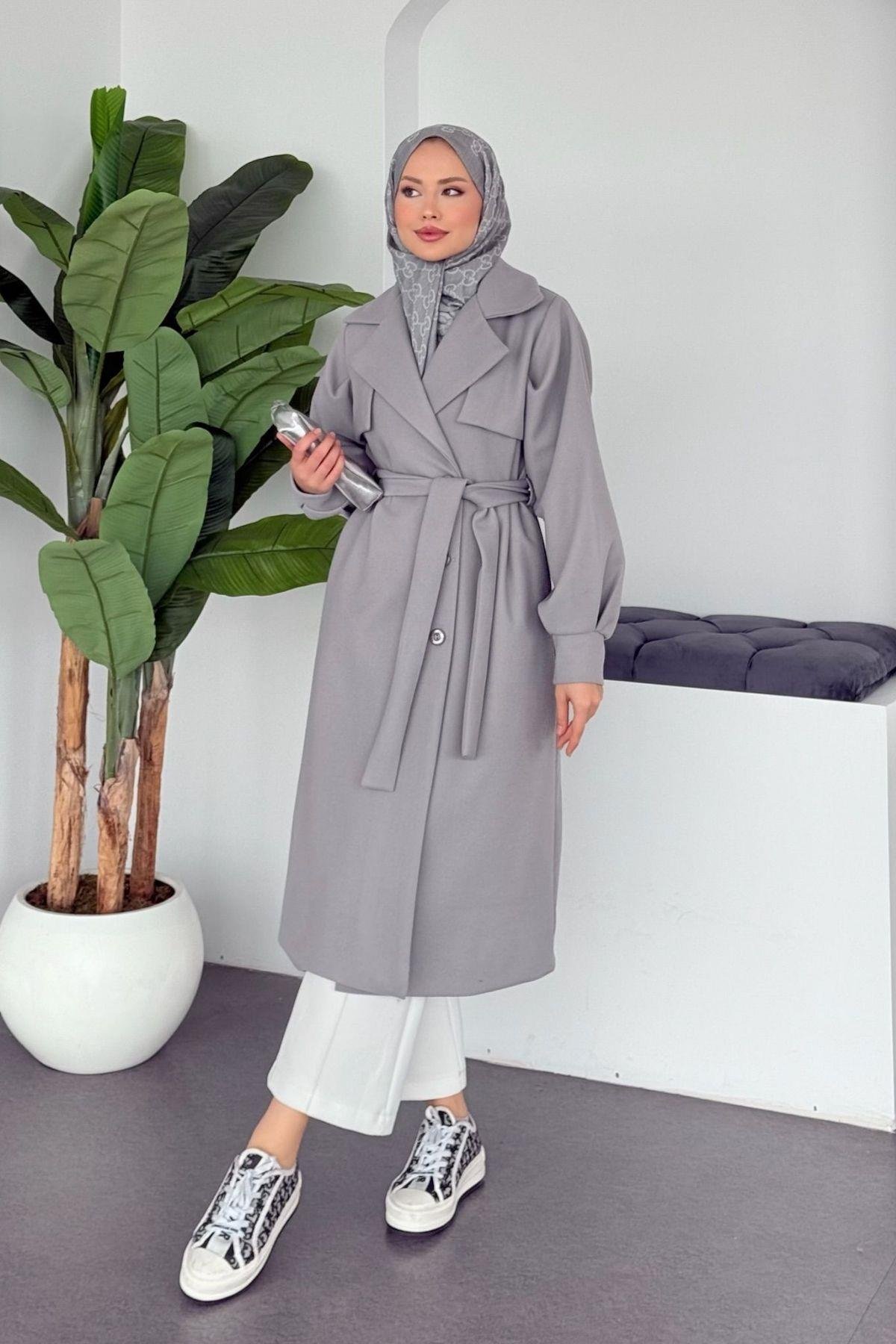 Coco Kaşe Kaban Gri, Fiyatları 