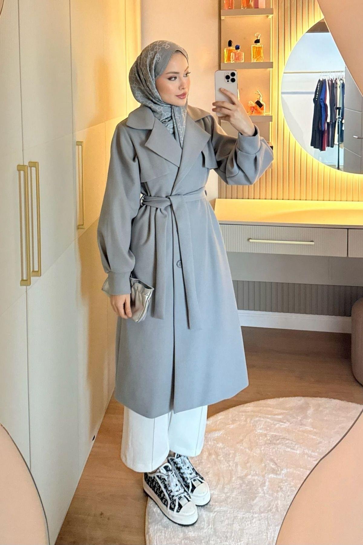 Coco Kaşe Kaban Gri, Fiyatları 