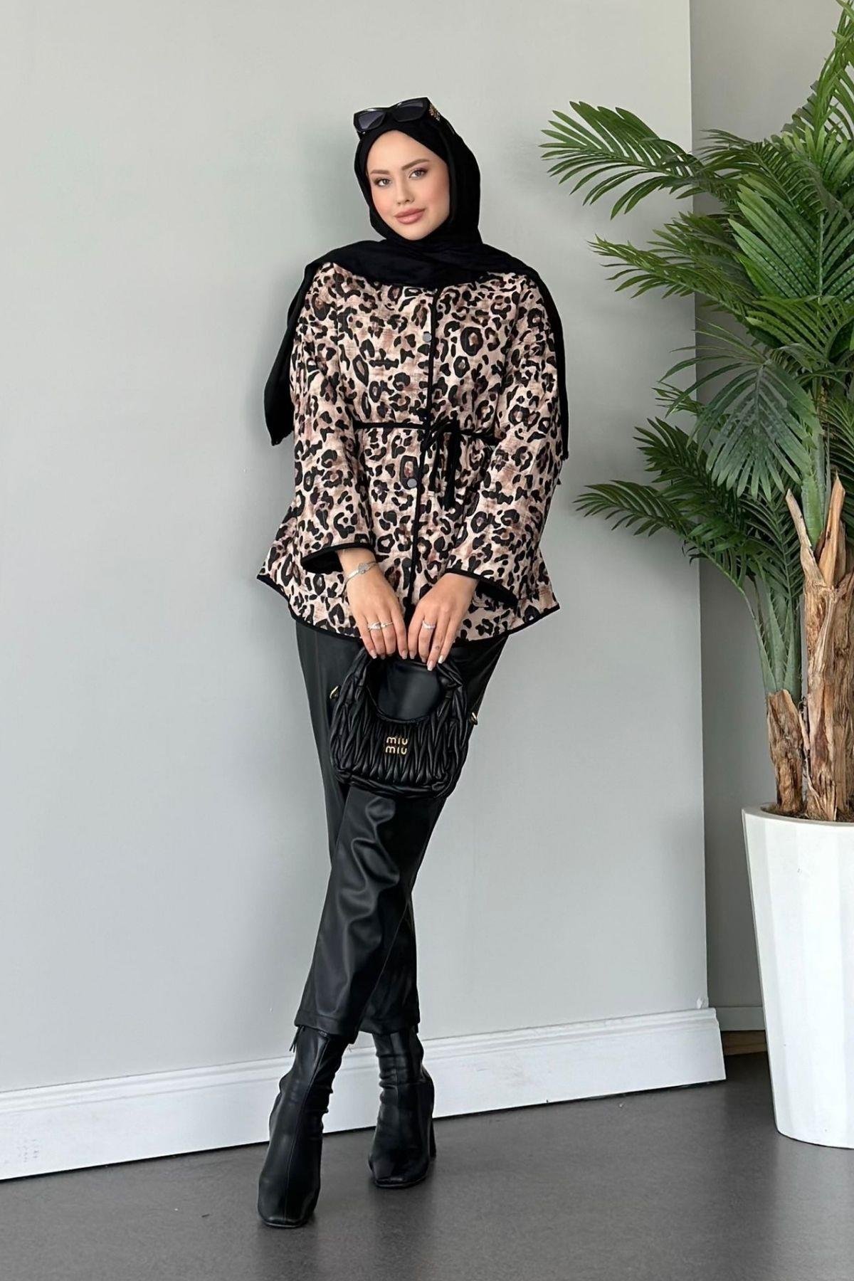 Daniel Leopar Desenli Ceket Siyah, Fiyatları 
