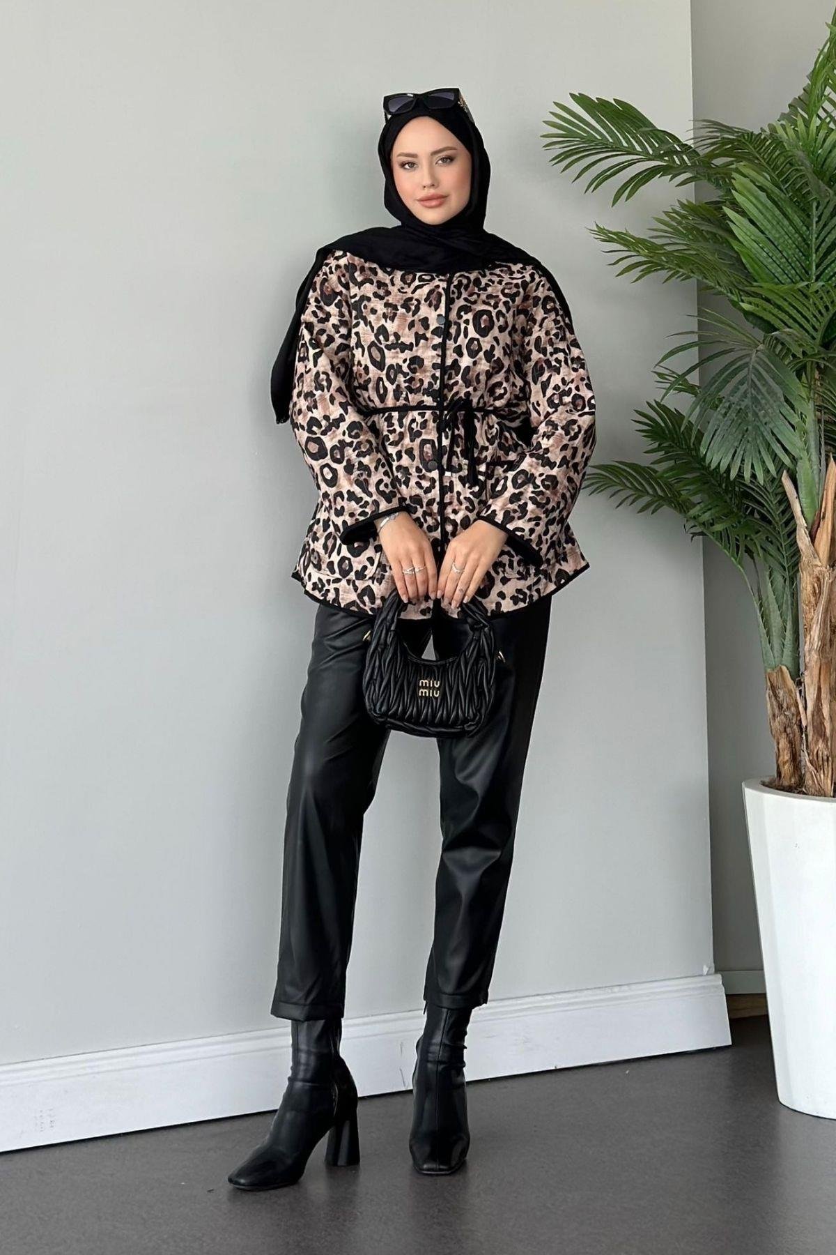 Daniel Leopar Desenli Ceket Siyah, Fiyatları 