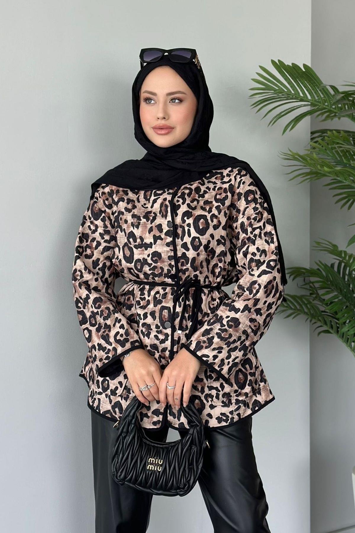 Daniel Leopar Desenli Ceket Siyah, Fiyatları 