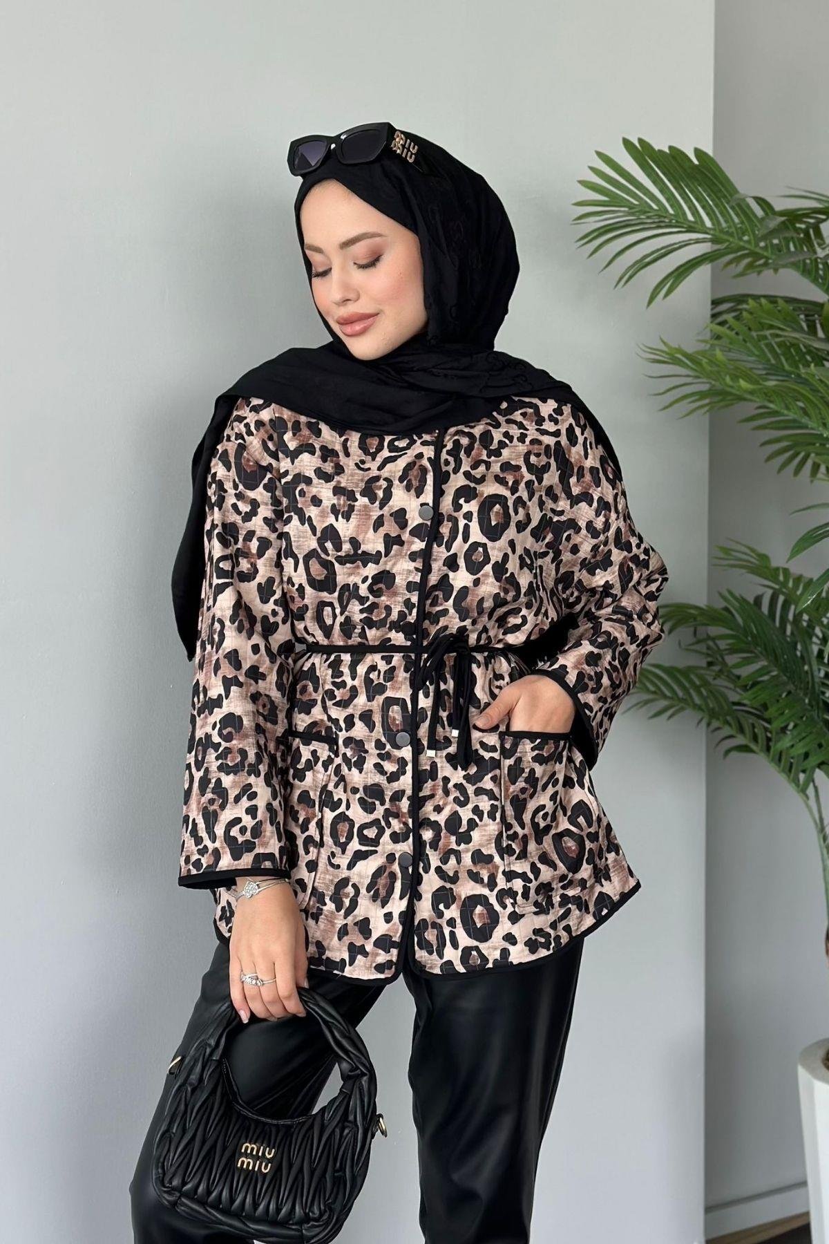 Daniel Leopar Desenli Ceket Siyah, Fiyatları 