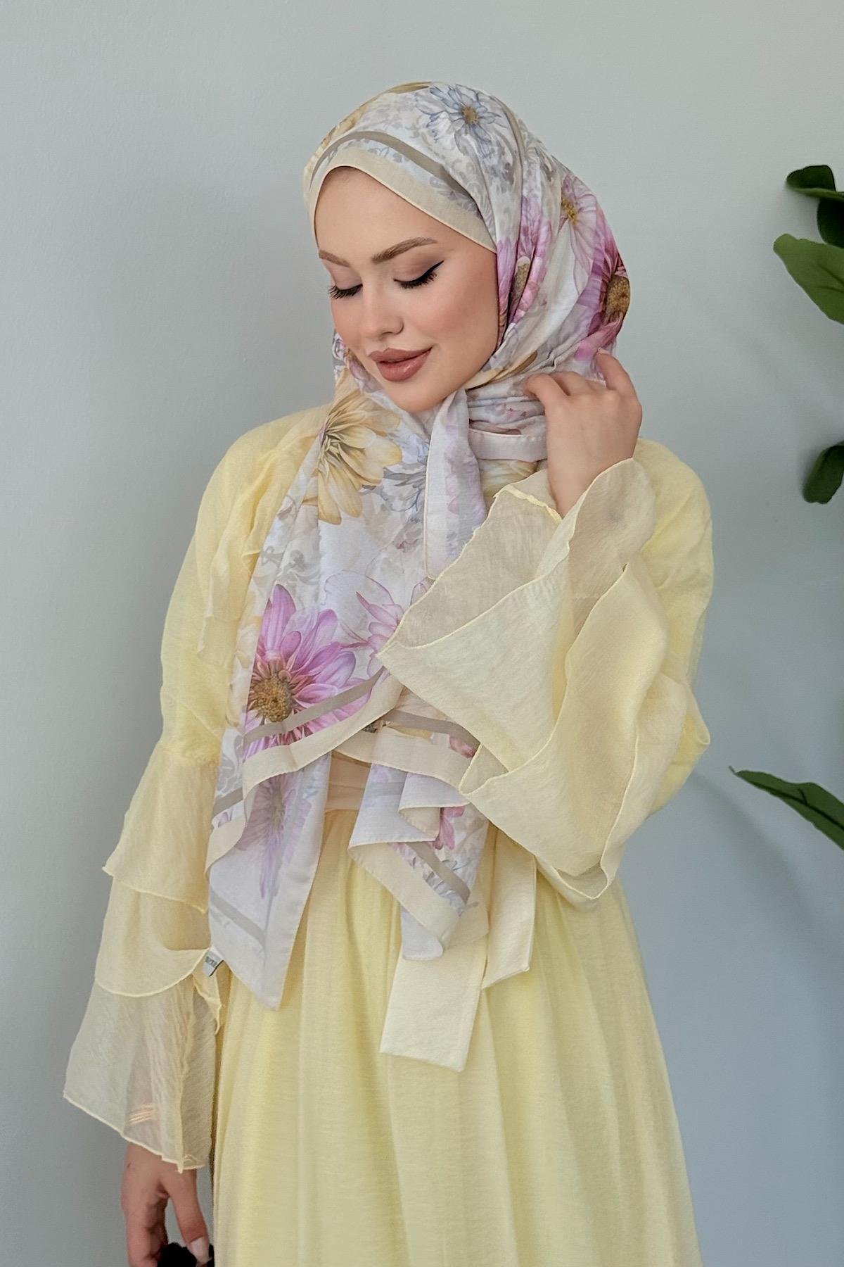 Delux Fırfırlı Pamuk Elbise SARI, Fiyatları 